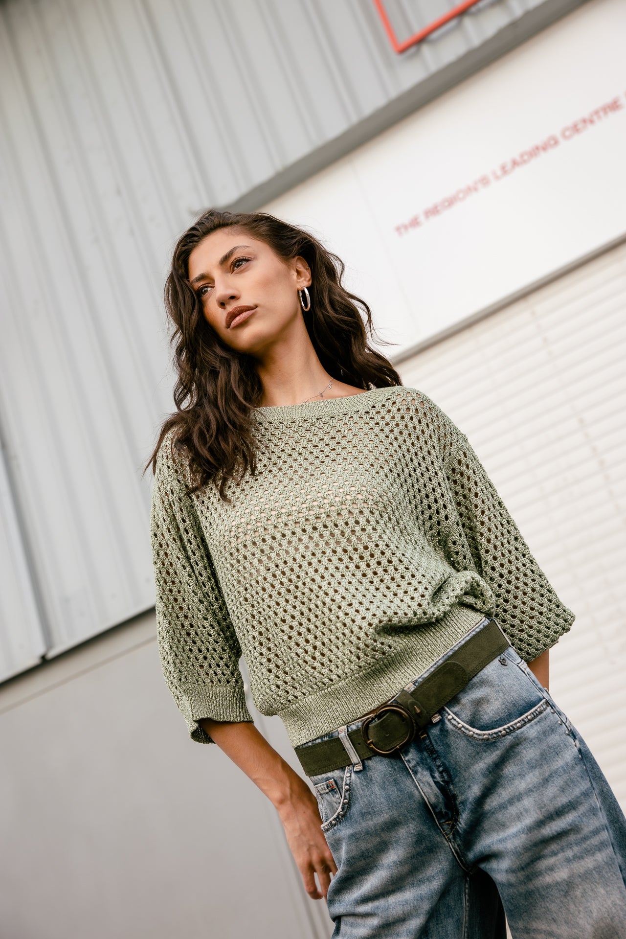 

Ceinture en suède Femme Kalita dusky green | Freeman T. Porter