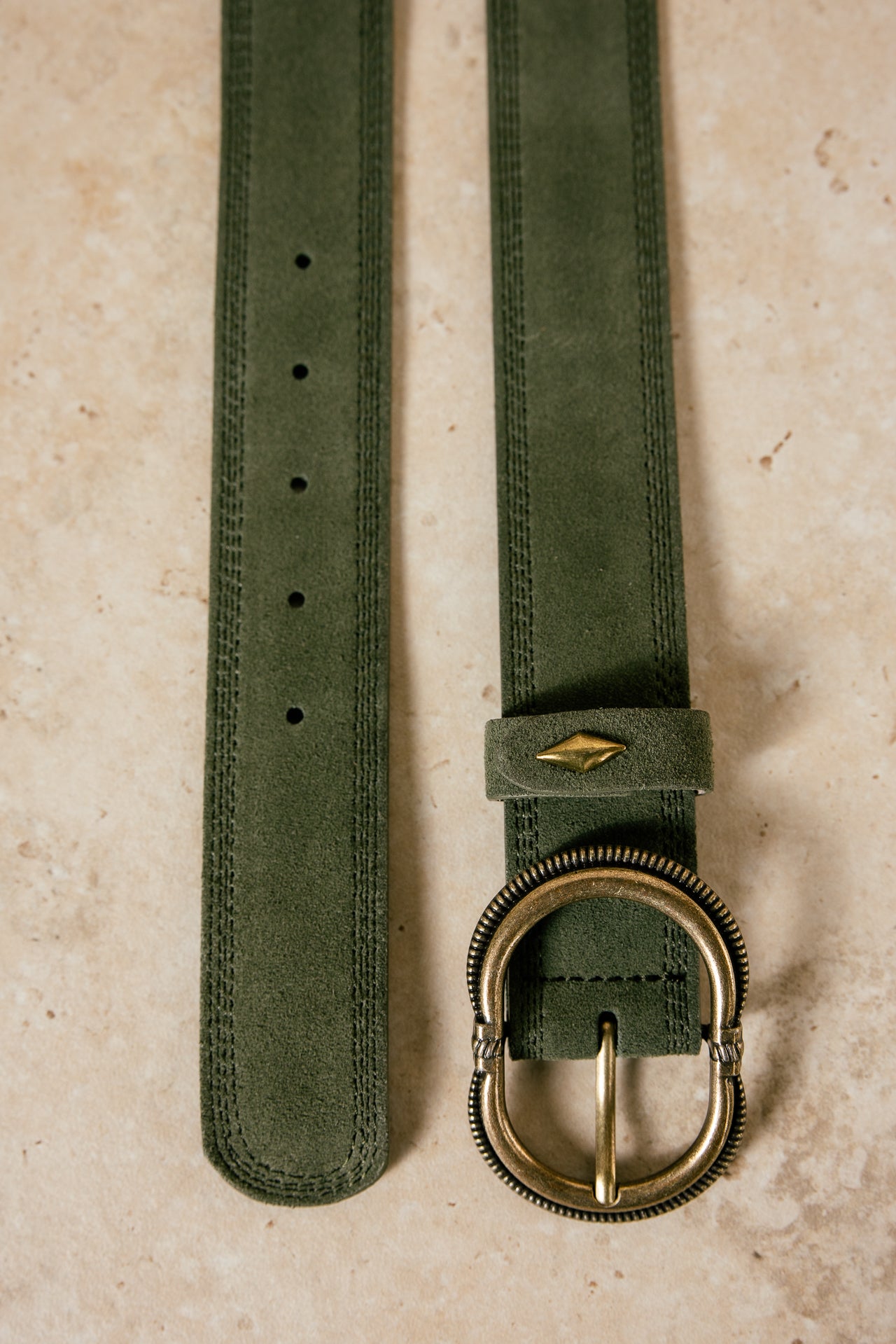 

Ceinture en suède Femme Kalita dusky green | Freeman T. Porter