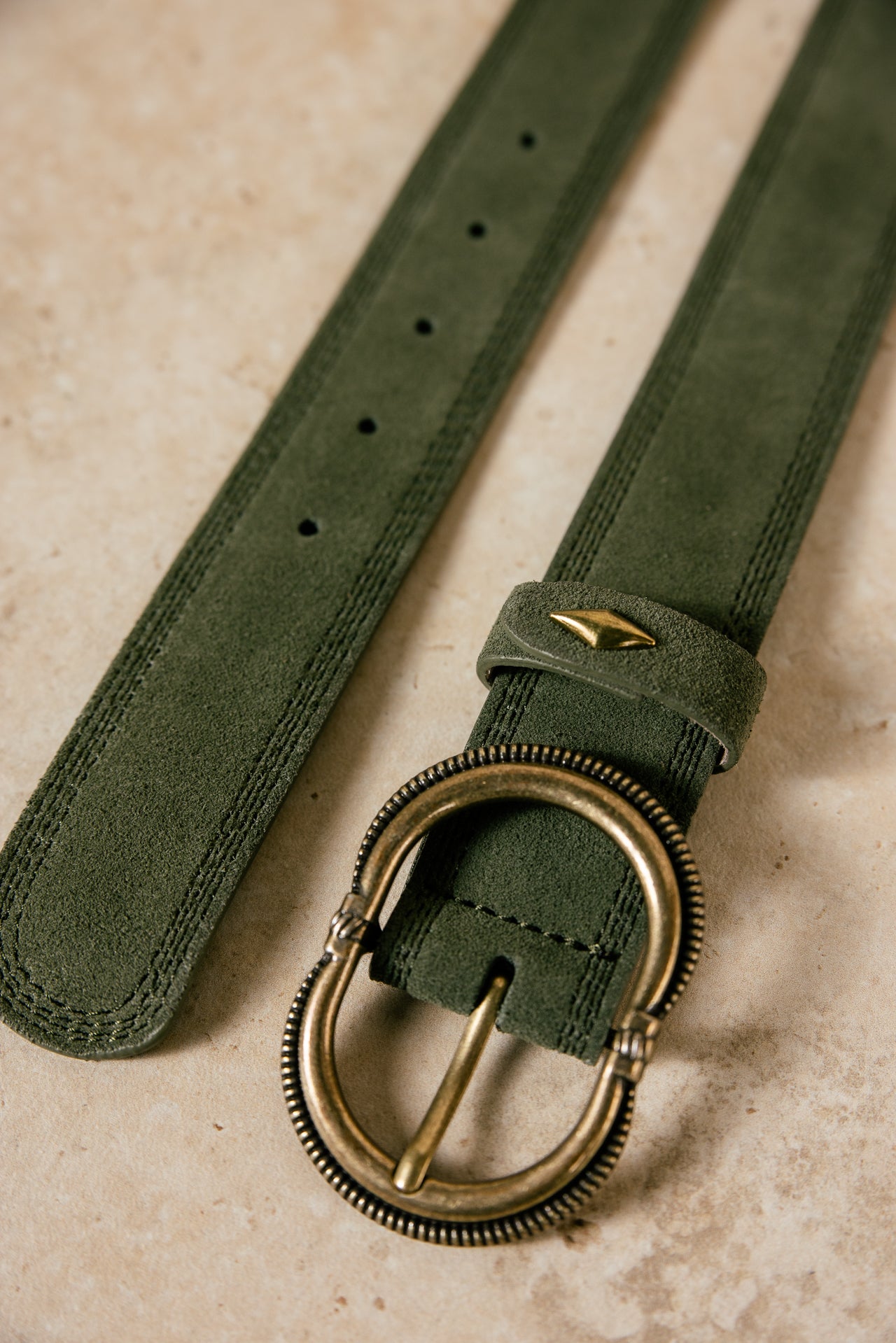 

Ceinture en suède Femme Kalita dusky green | Freeman T. Porter