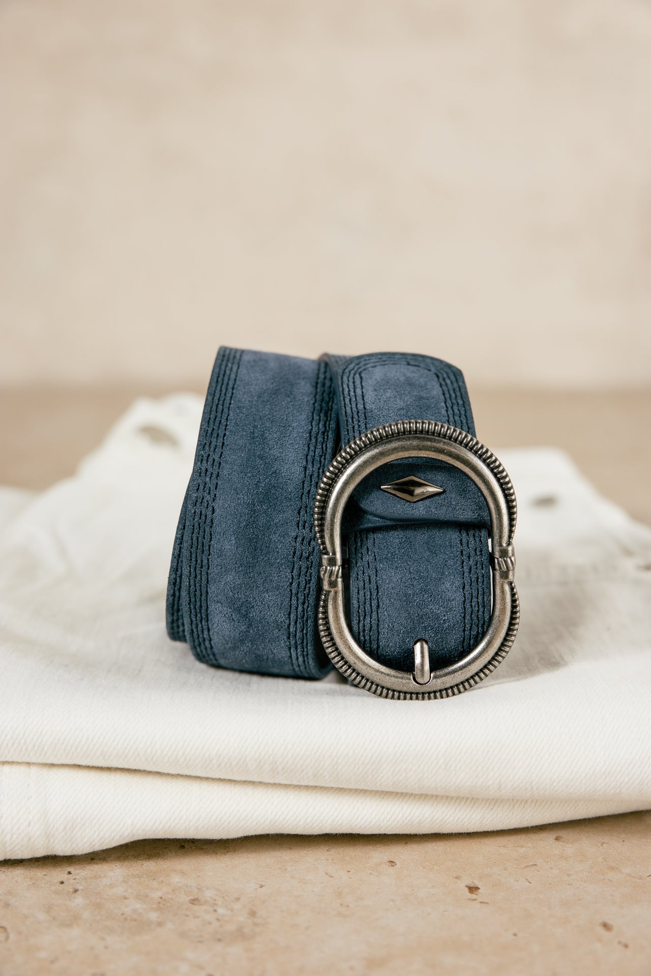 

Ceinture en suède Femme Kalita denim | Freeman T. Porter