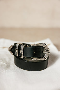 

Cinturón de piel Mujer Kruger black | Freeman T. Porter
