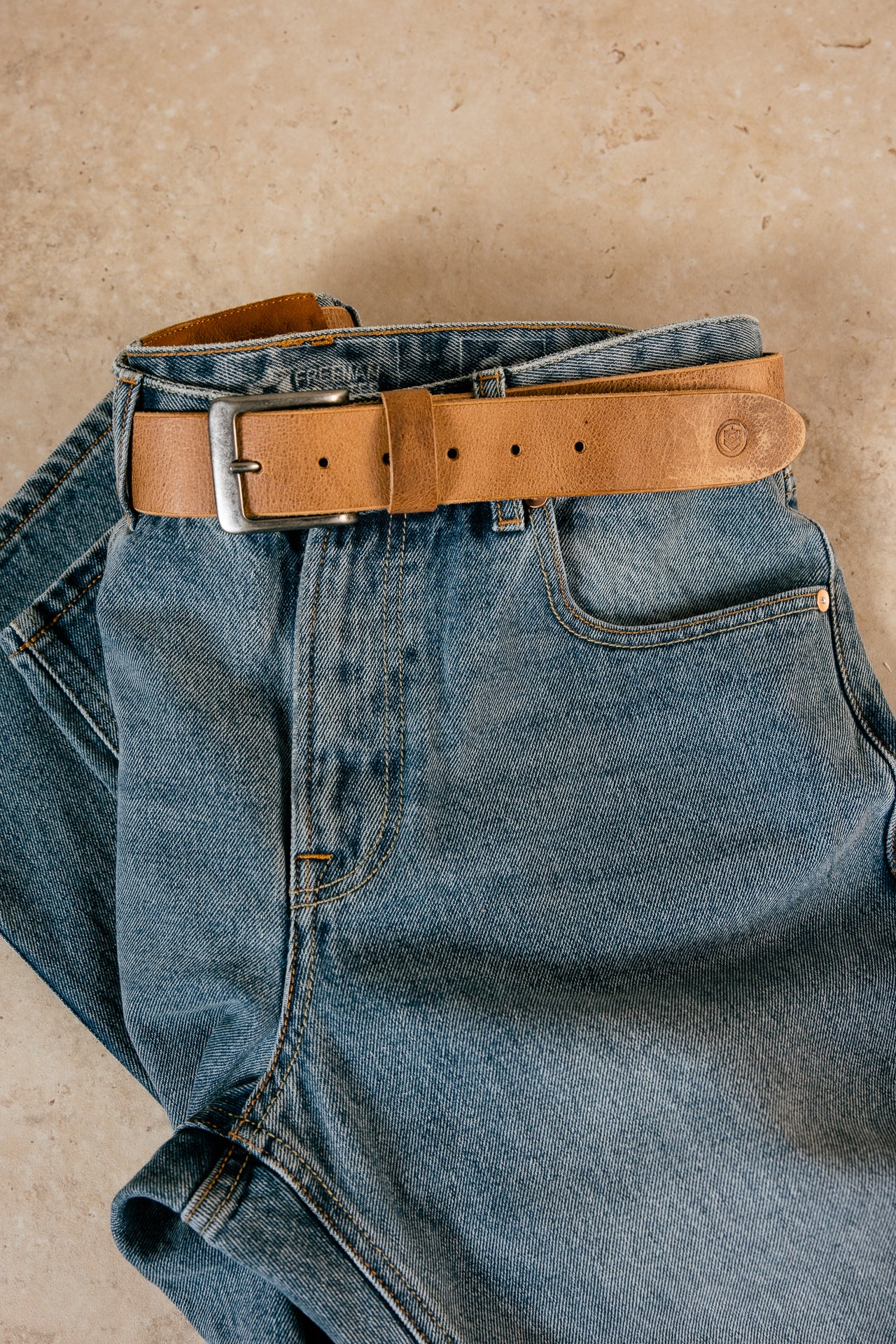 

Ceinture en cuir Homme Aurelius natural | Freeman T. Porter