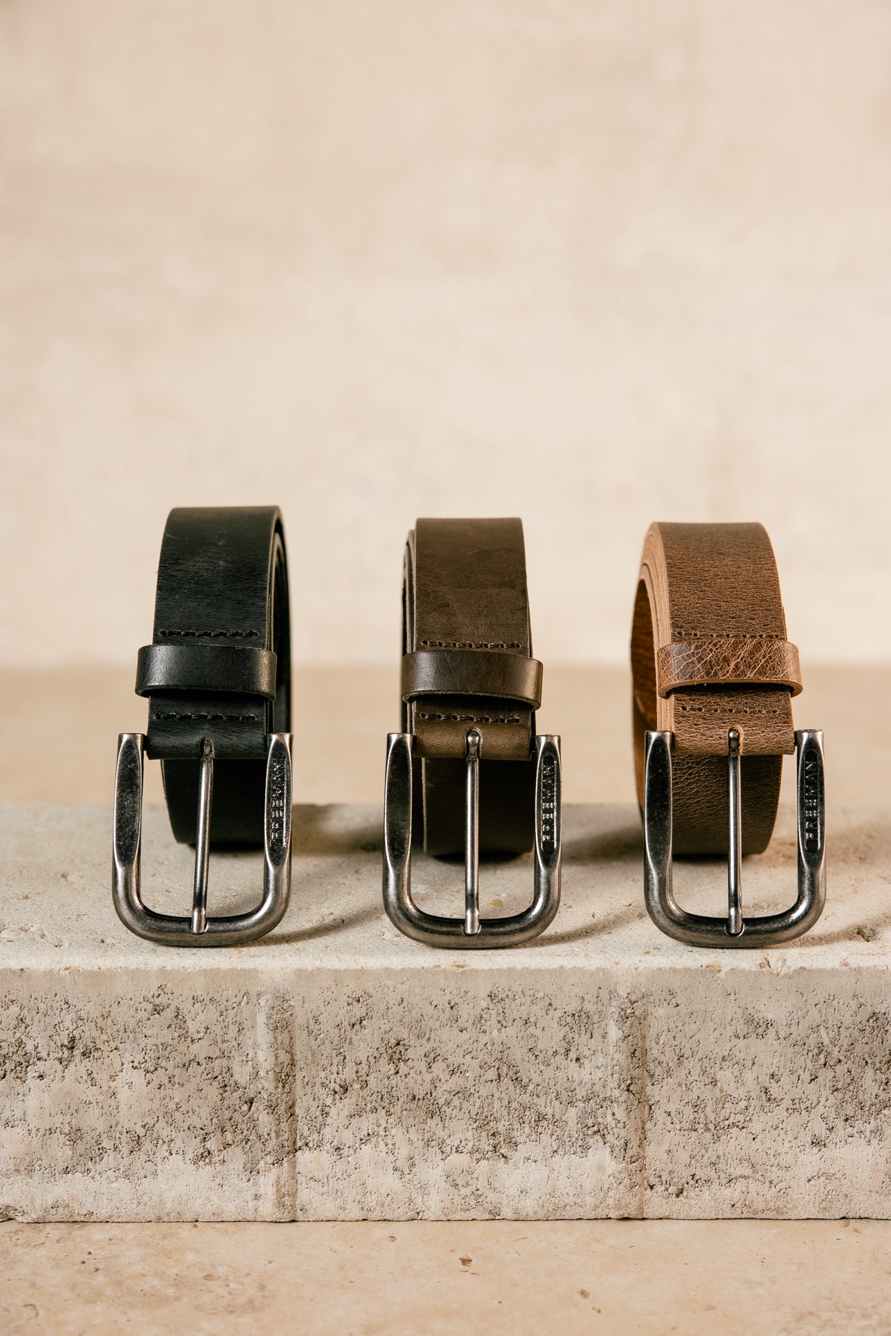 

Ceinture en cuir Homme Aurelius natural | Freeman T. Porter