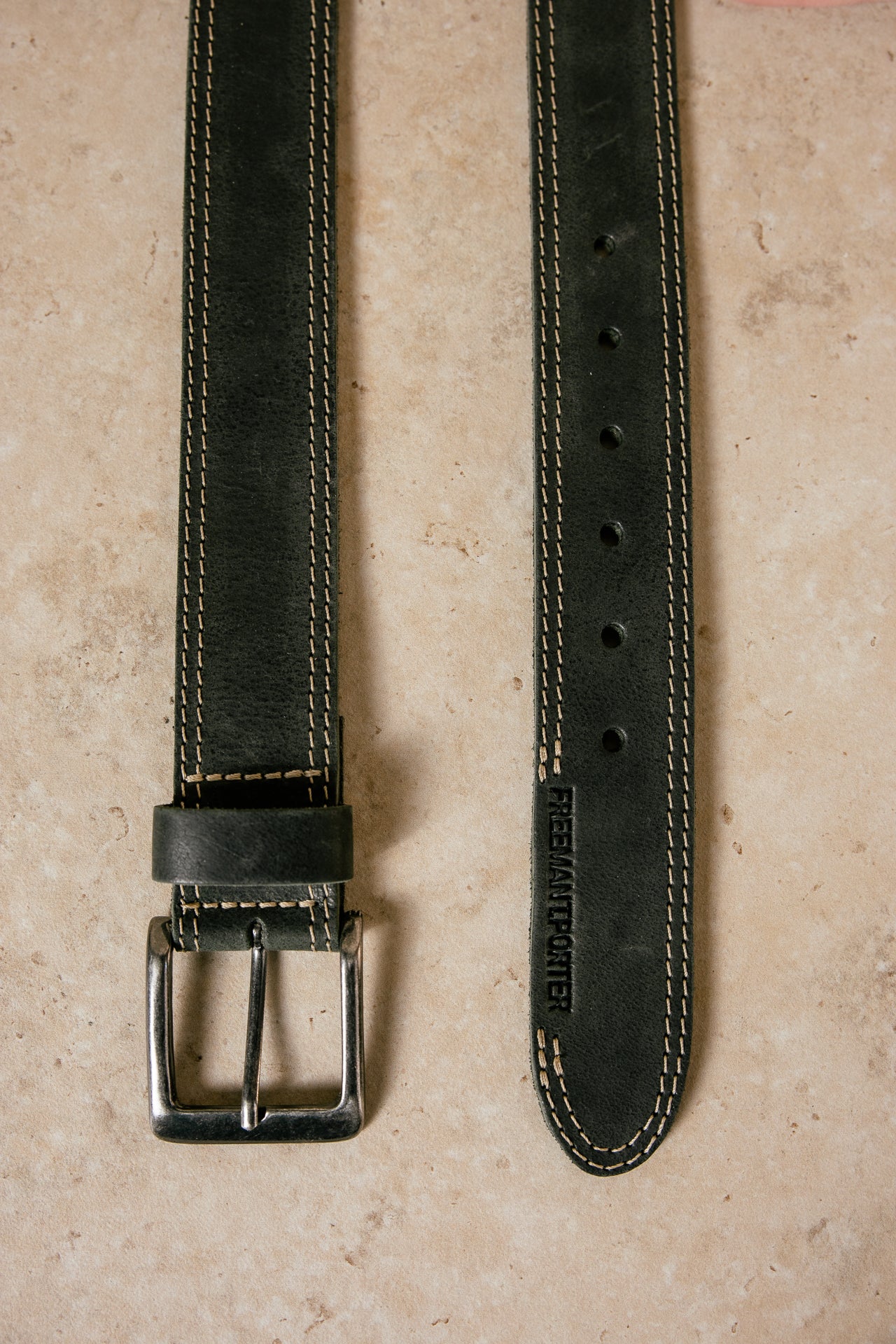

Ceinture en cuir Homme Claudius black | Freeman T. Porter