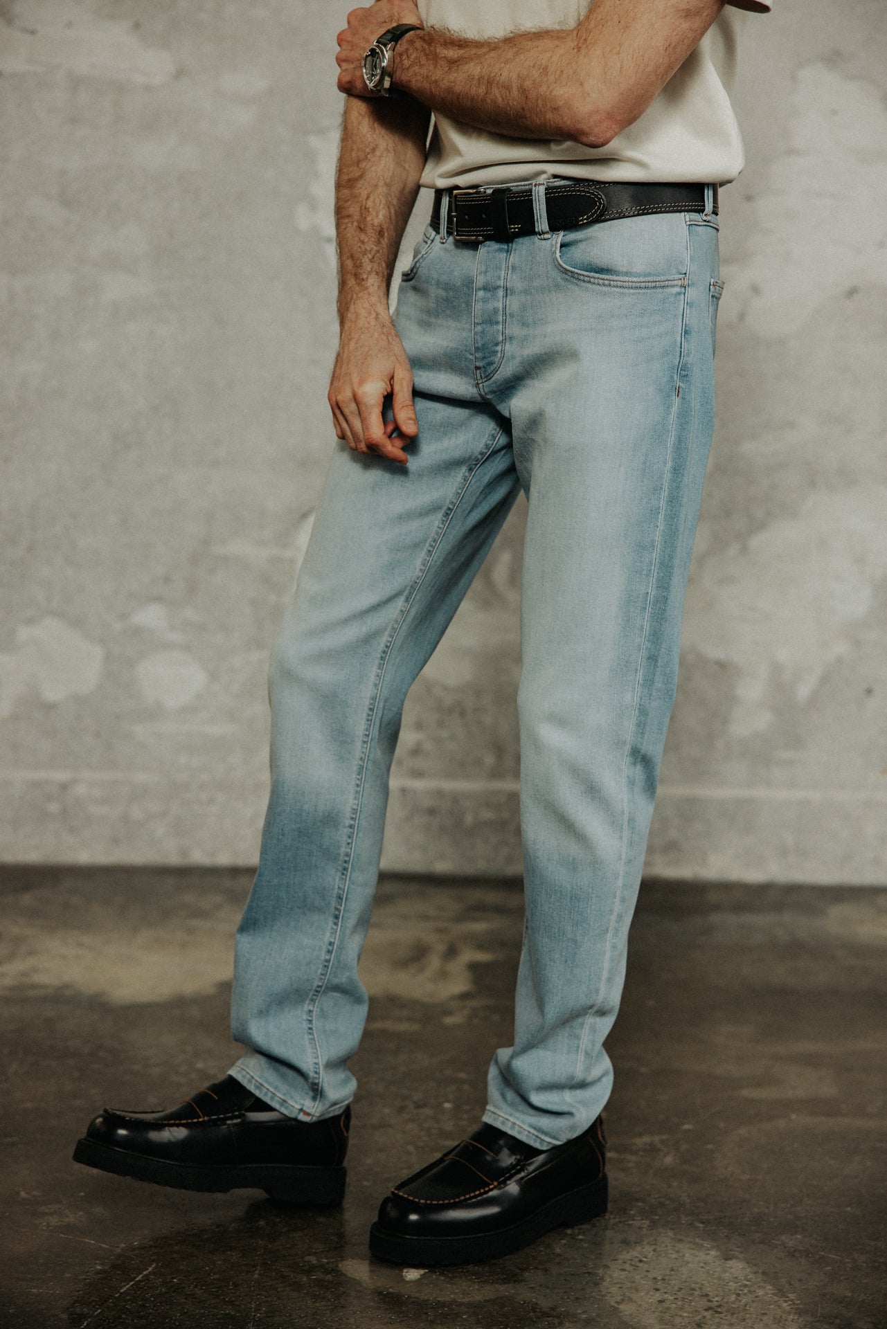 

Ceinture en cuir Homme Claudius black | Freeman T. Porter