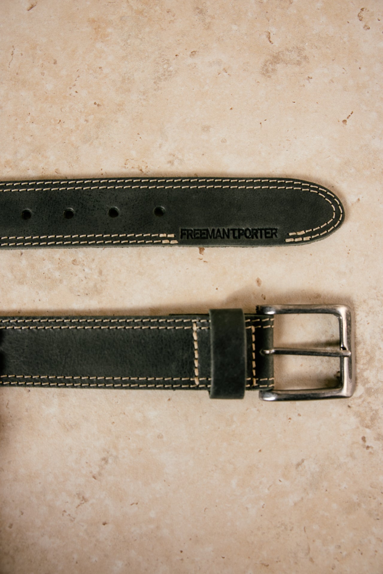 

Ceinture en cuir Homme Claudius black | Freeman T. Porter