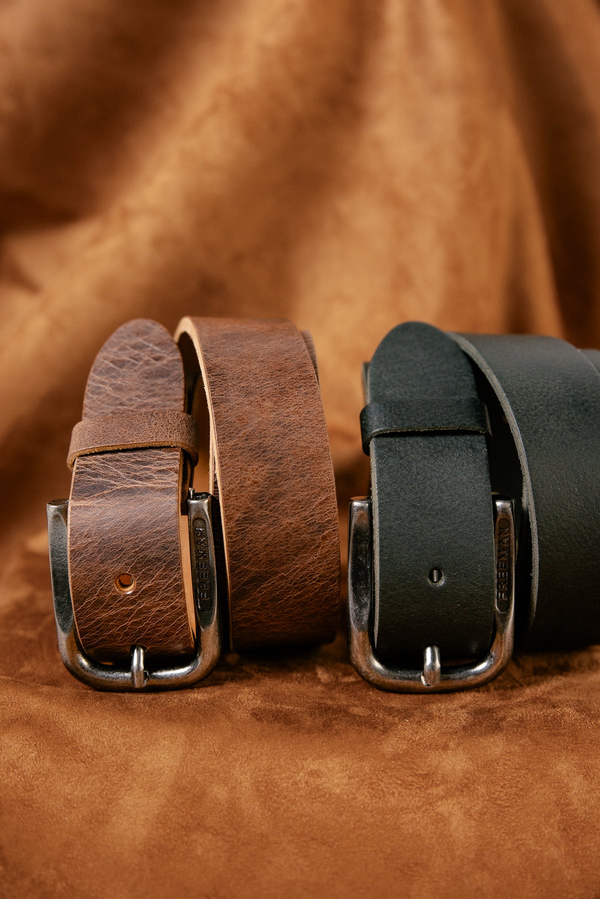 

Ledergürtel Herren Tiberius black | Freeman T. Porter