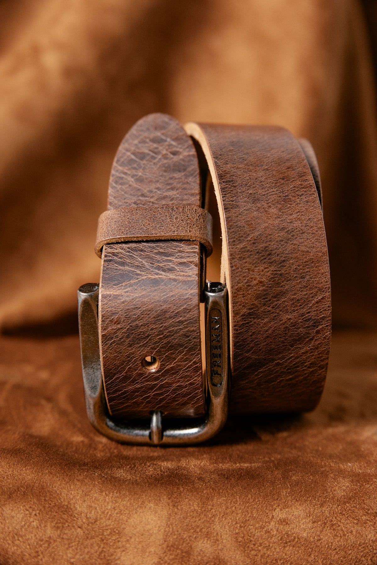 

Ceinture en cuir Homme Tiberius tobacco | Freeman T. Porter