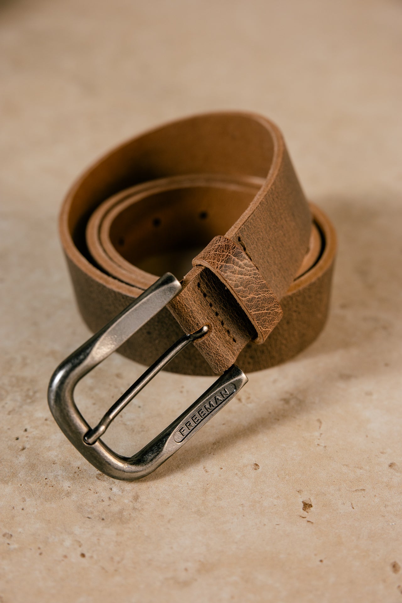 

Ceinture en cuir Homme Tiberius tobacco | Freeman T. Porter