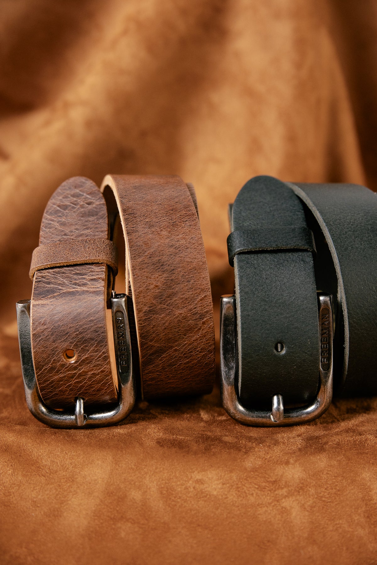 

Ceinture en cuir Homme Tiberius tobacco | Freeman T. Porter