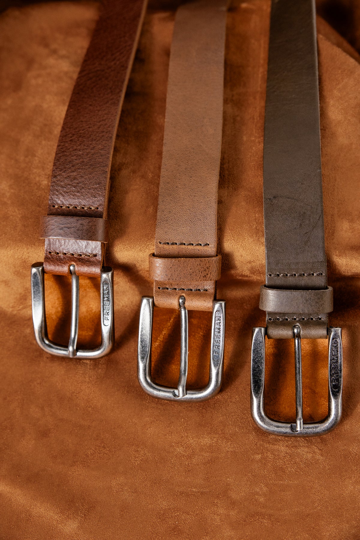 

Ceinture en cuir Homme Tiberius dark brown | Freeman T. Porter