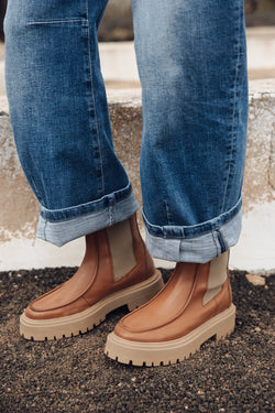 

Botas em pele Mulher Kosita camel | Freeman T. Porter