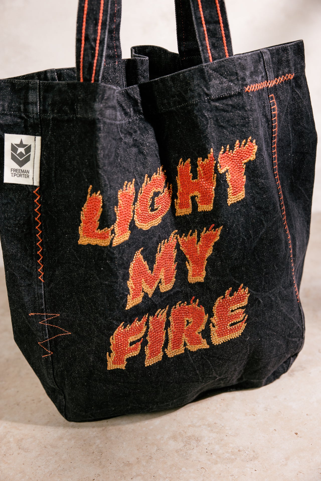 

Tote bag Femme Linnick Light My Fire Denim black | Freeman T. Porter