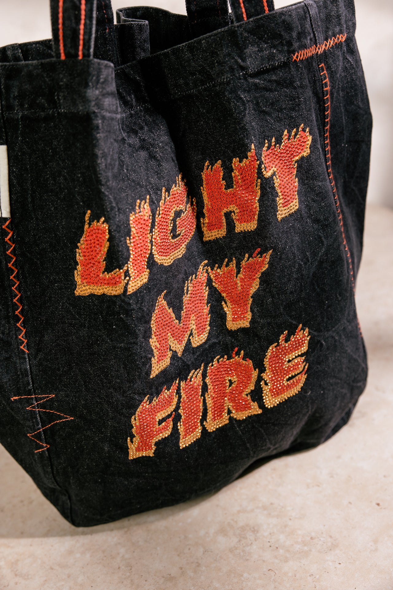 

Tote bag Femme Linnick Light My Fire Denim black | Freeman T. Porter