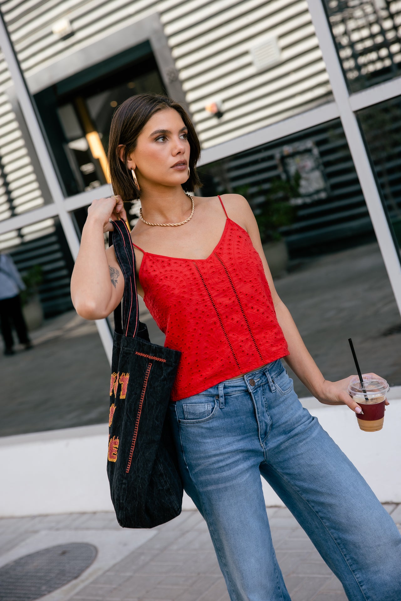 

Tote bag Men Linnick Light My Fire Denim black | Freeman T. Porter