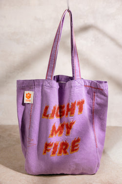 

Tote Bag Mujer Linnick Light My Fire Denim purple | Freeman T. Porter