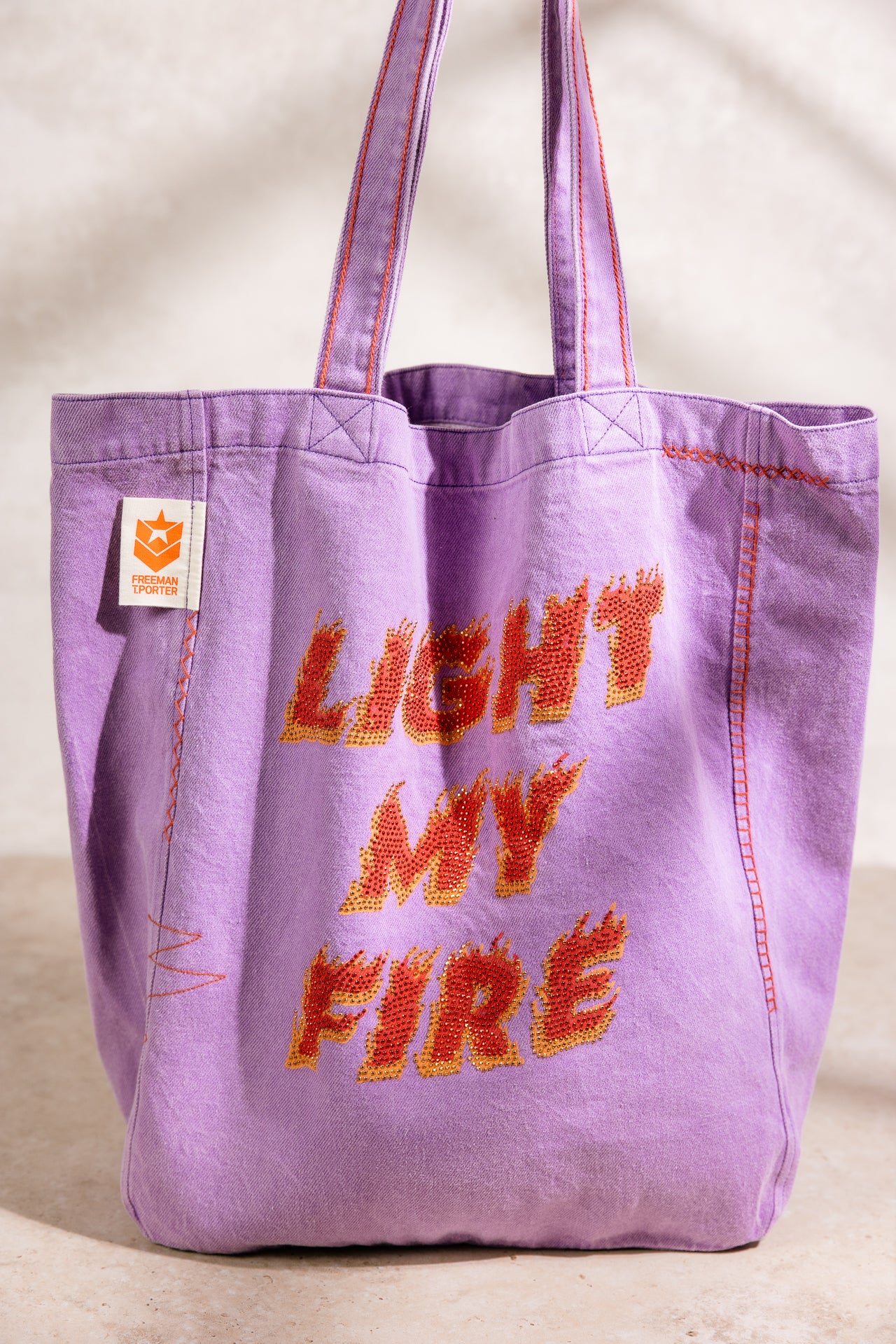 

Tote bag Femme Linnick Light My Fire Denim purple | Freeman T. Porter