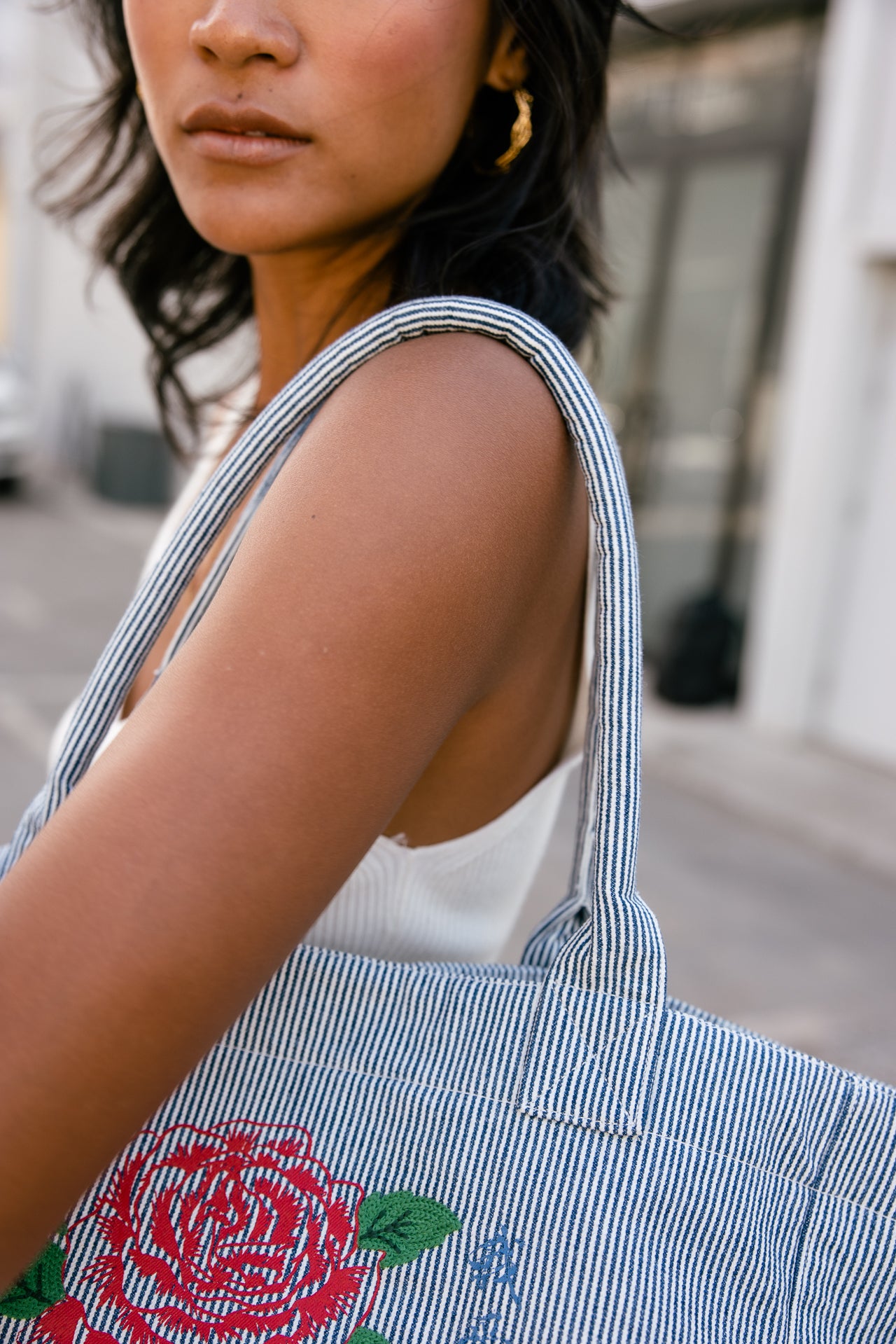 

Cabas Homme Lixy Stripes & Roses original | Freeman T. Porter