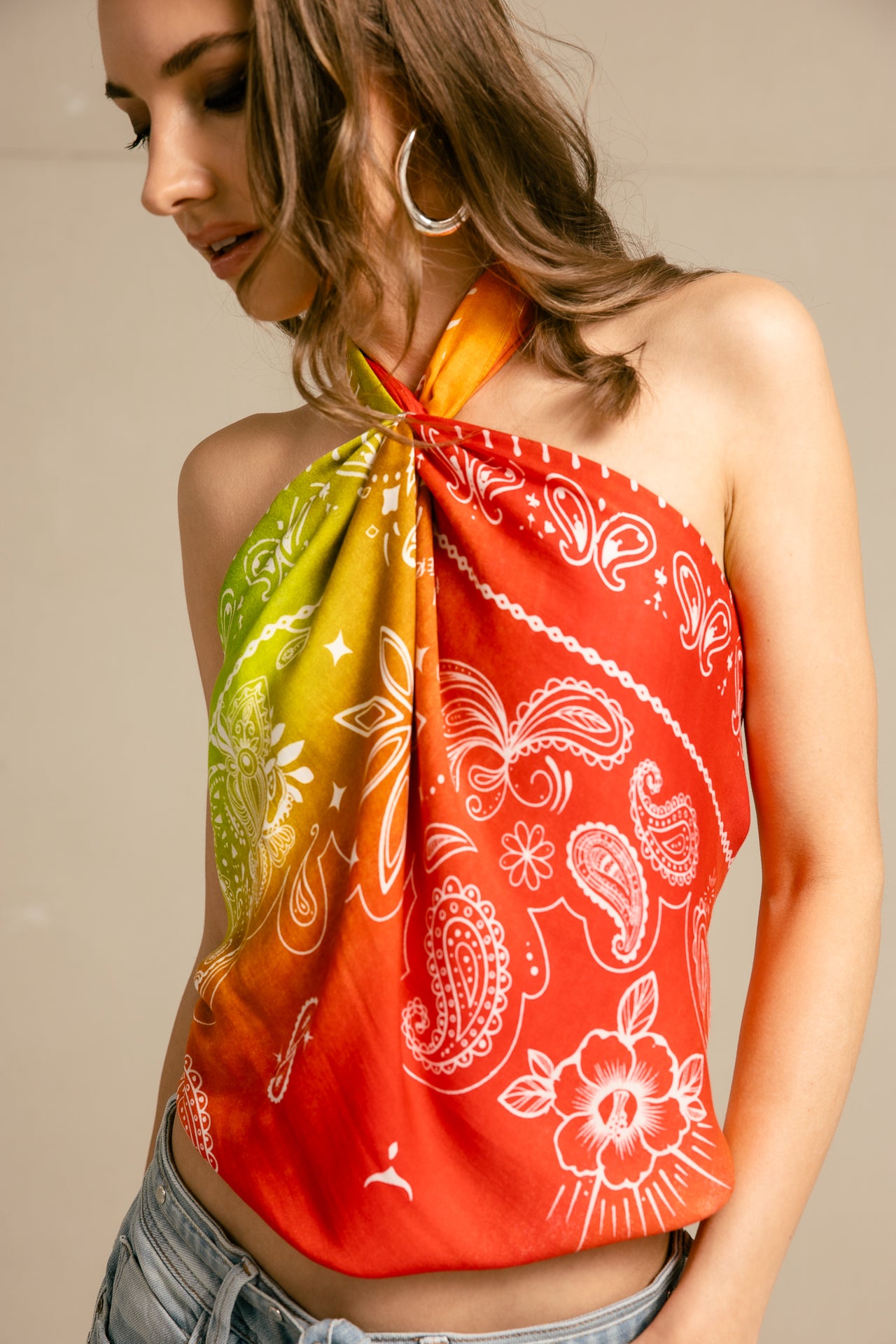 

Foulard Femme Folka Rainbow Big multicolor | Freeman T. Porter