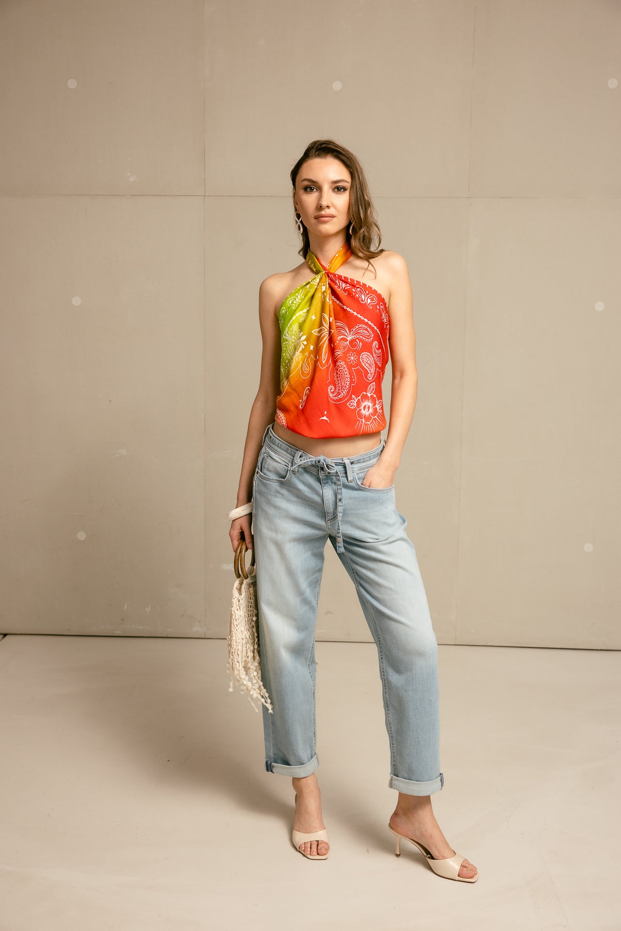 

Foulard Femme Folka Rainbow Big multicolor | Freeman T. Porter