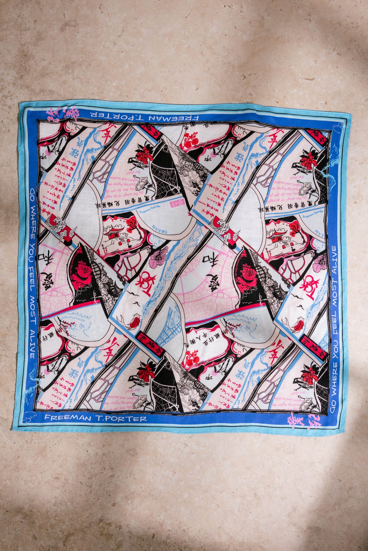   
            

Foulard Femme Folka Tokyo Street Small blue | Freeman T. Porter
          