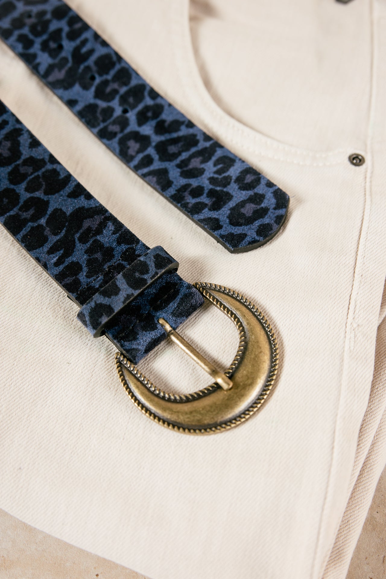 

Ceinture en suède Femme Kalipse Leo indigo | Freeman T. Porter