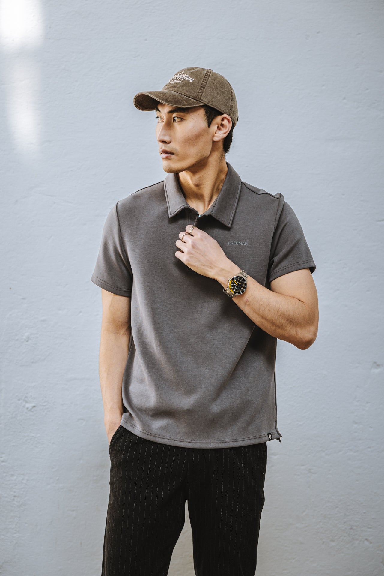 

Polo Men Tadley Nep grey | Freeman T. Porter