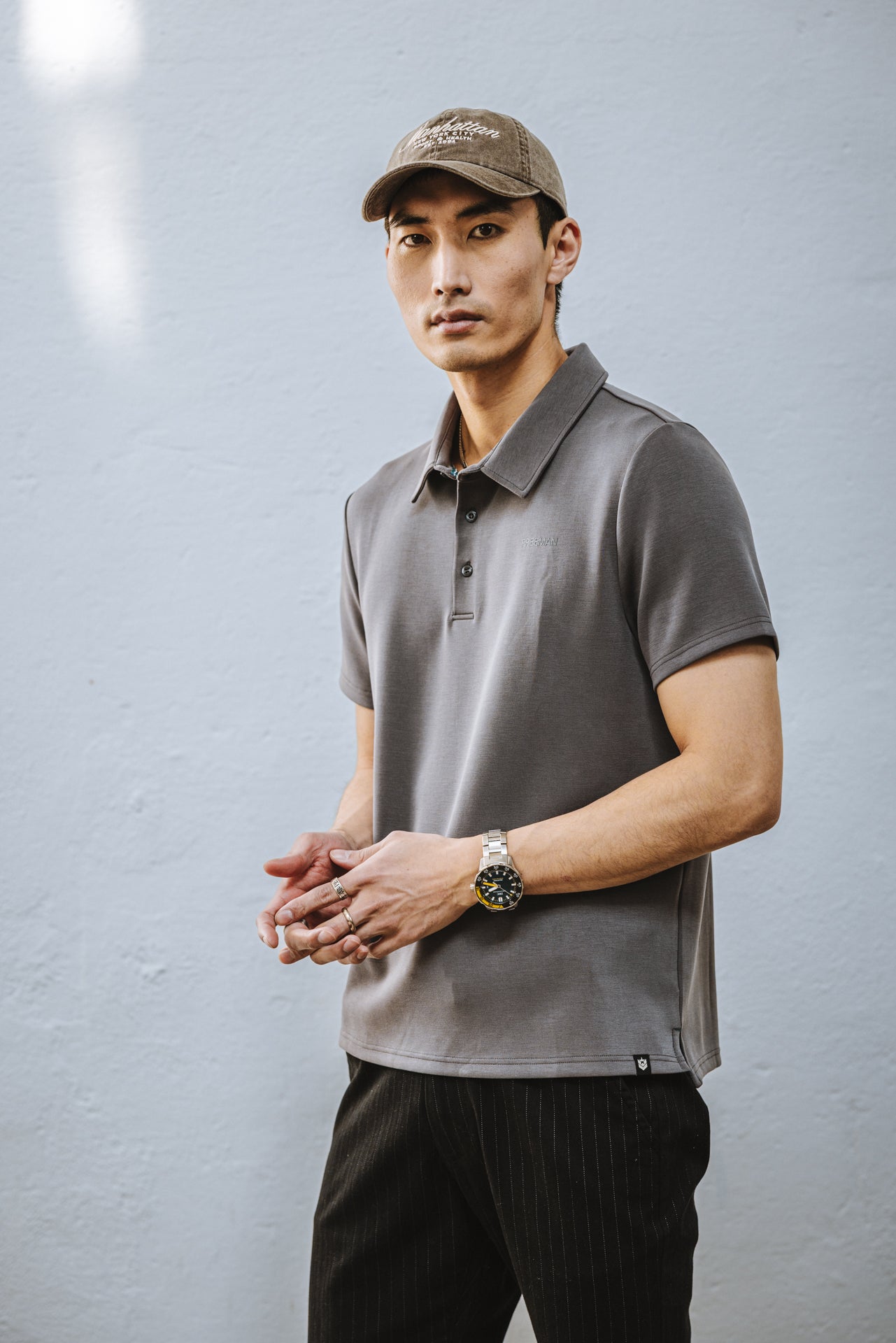 

Polo Men Tadley Nep grey | Freeman T. Porter
