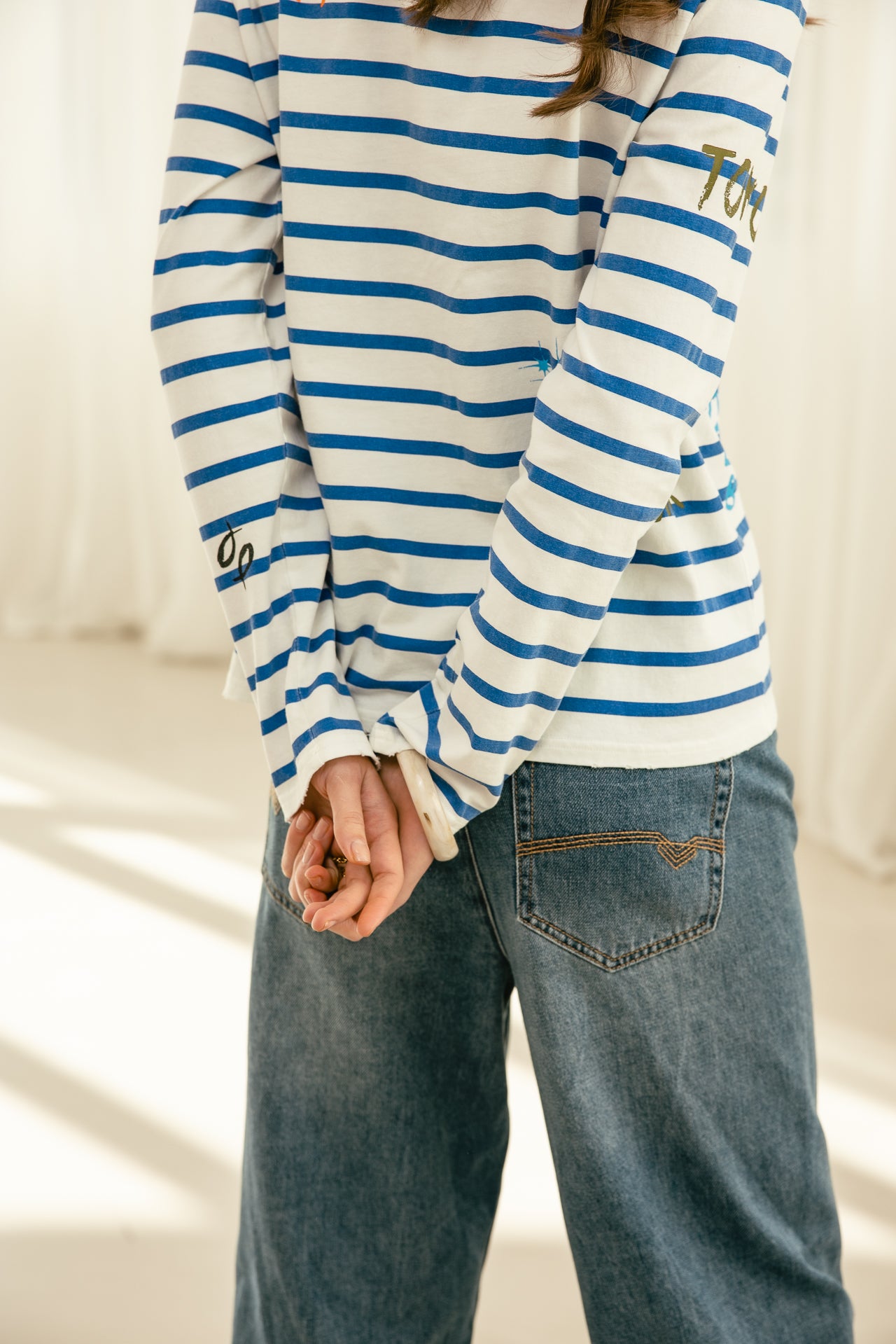 

T-shirt manches longues Femme Twiggy Graf princess blue | Freeman T. Porter