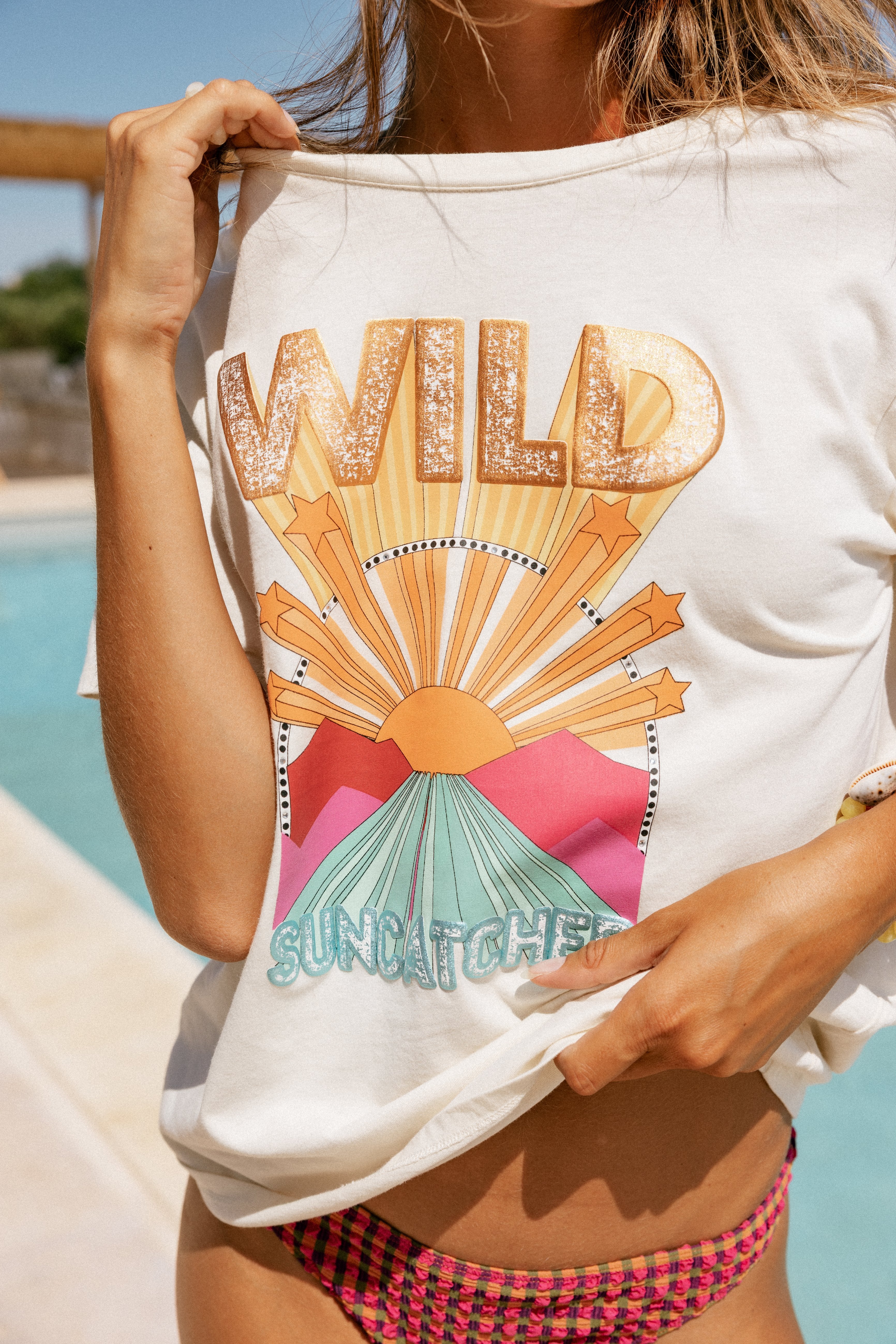 

T-shirt imprimé Femme Suria Suncatcher pearled ivory | Freeman T. Porter