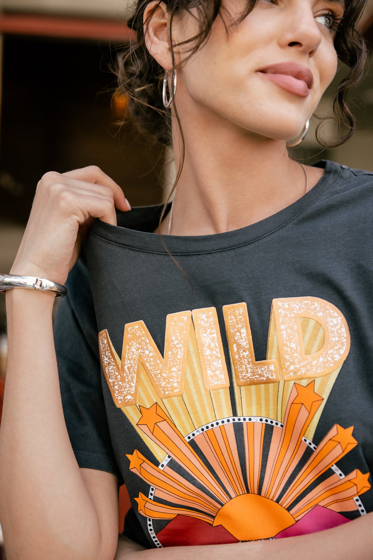 
              

Bedrucktes T-Shirt Damen Suria Suncatcher carbone | Freeman T. Porter
            