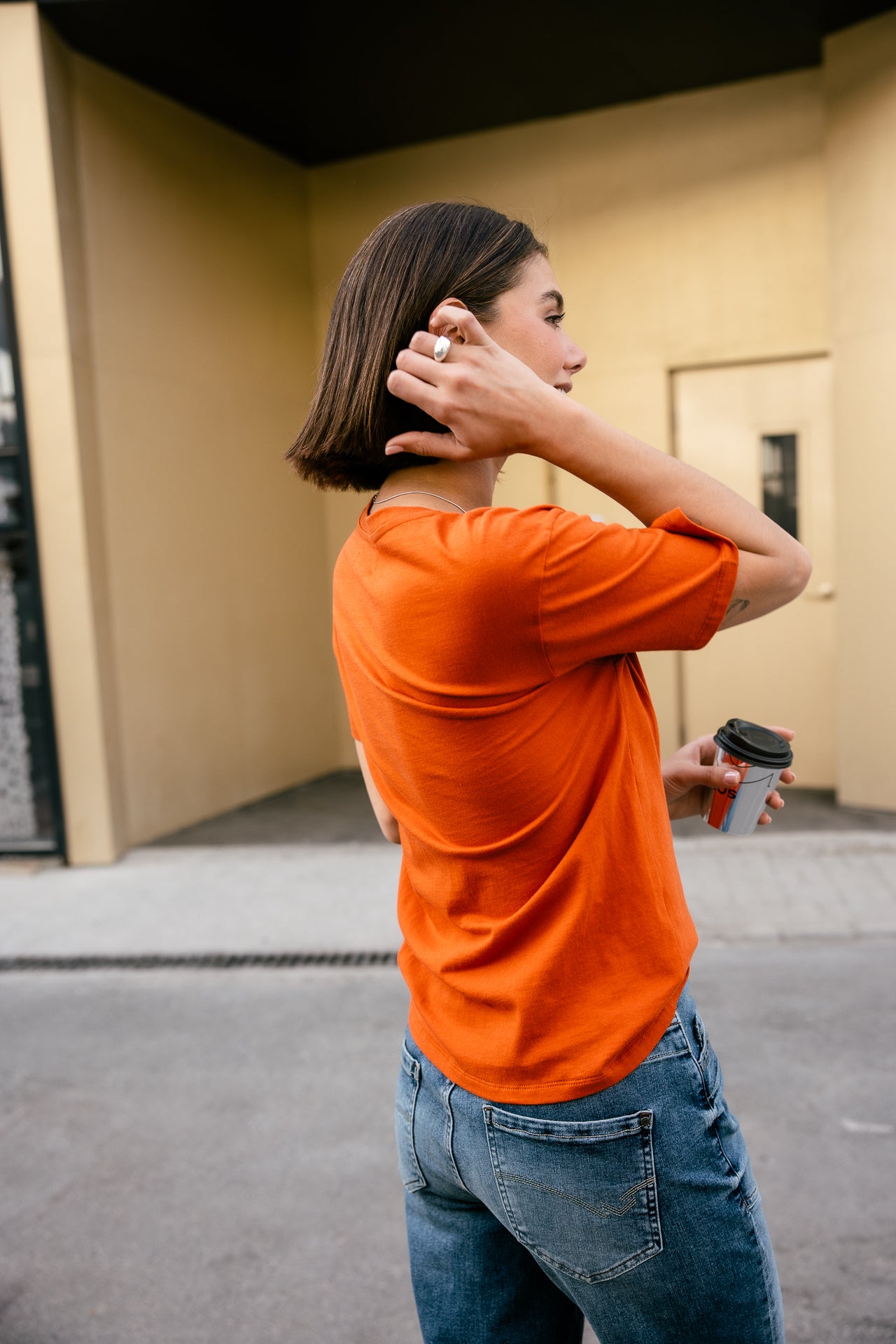 

T-shirt imprimé Femme Suria Panther burnt ochre | Freeman T. Porter