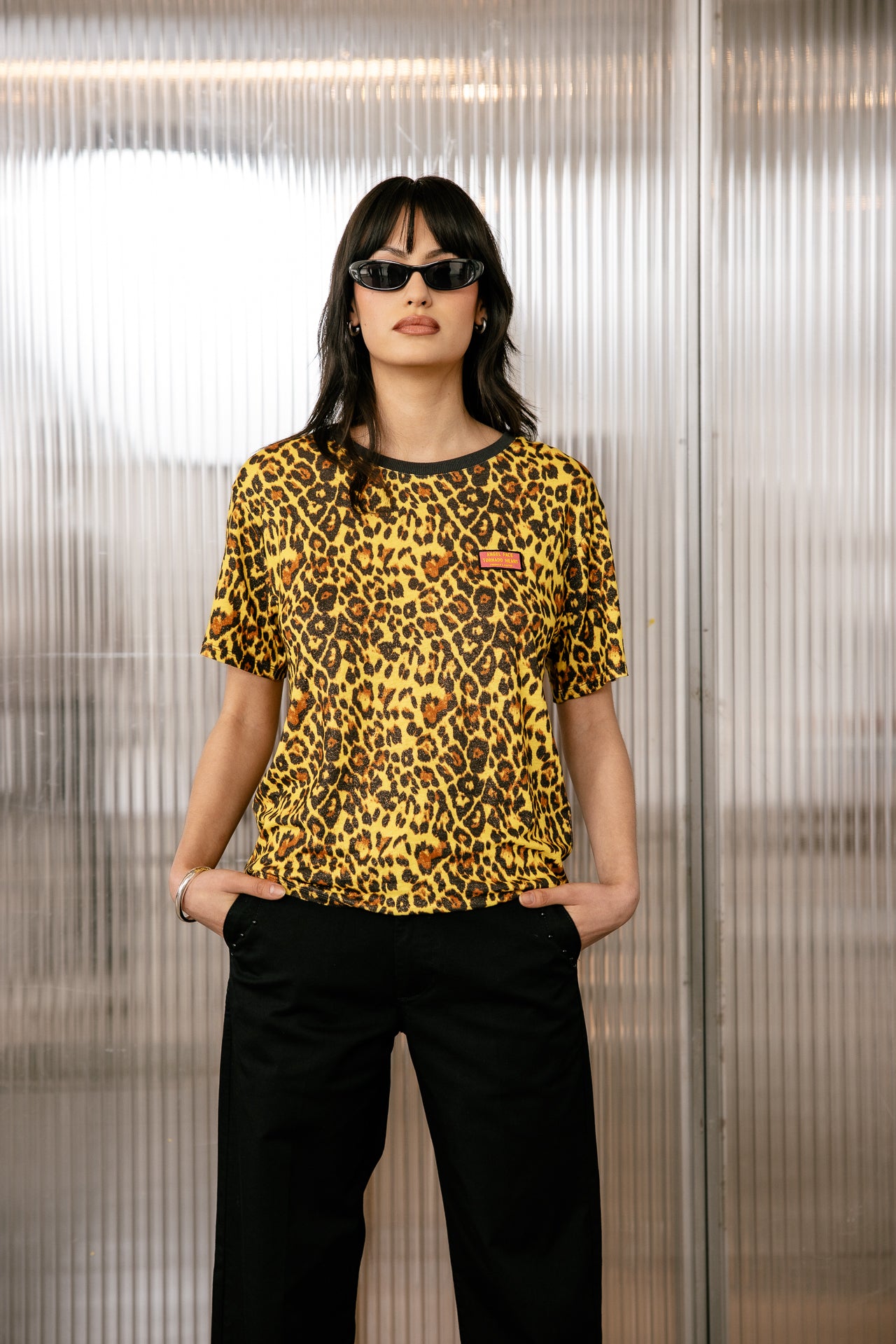 

T-shirt imprimé Femme Suria Leo Shine vibrant yellow | Freeman T. Porter