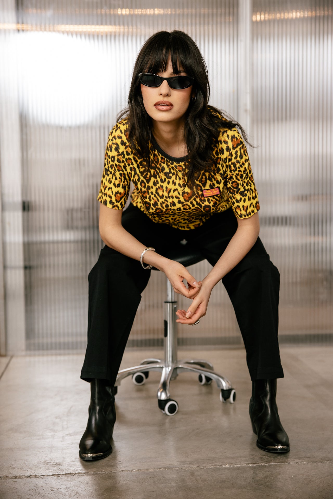 

T-shirt imprimé Femme Suria Leo Shine vibrant yellow | Freeman T. Porter