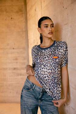 

Bedrucktes T-Shirt Damen Suria Leo Shine natural | Freeman T. Porter