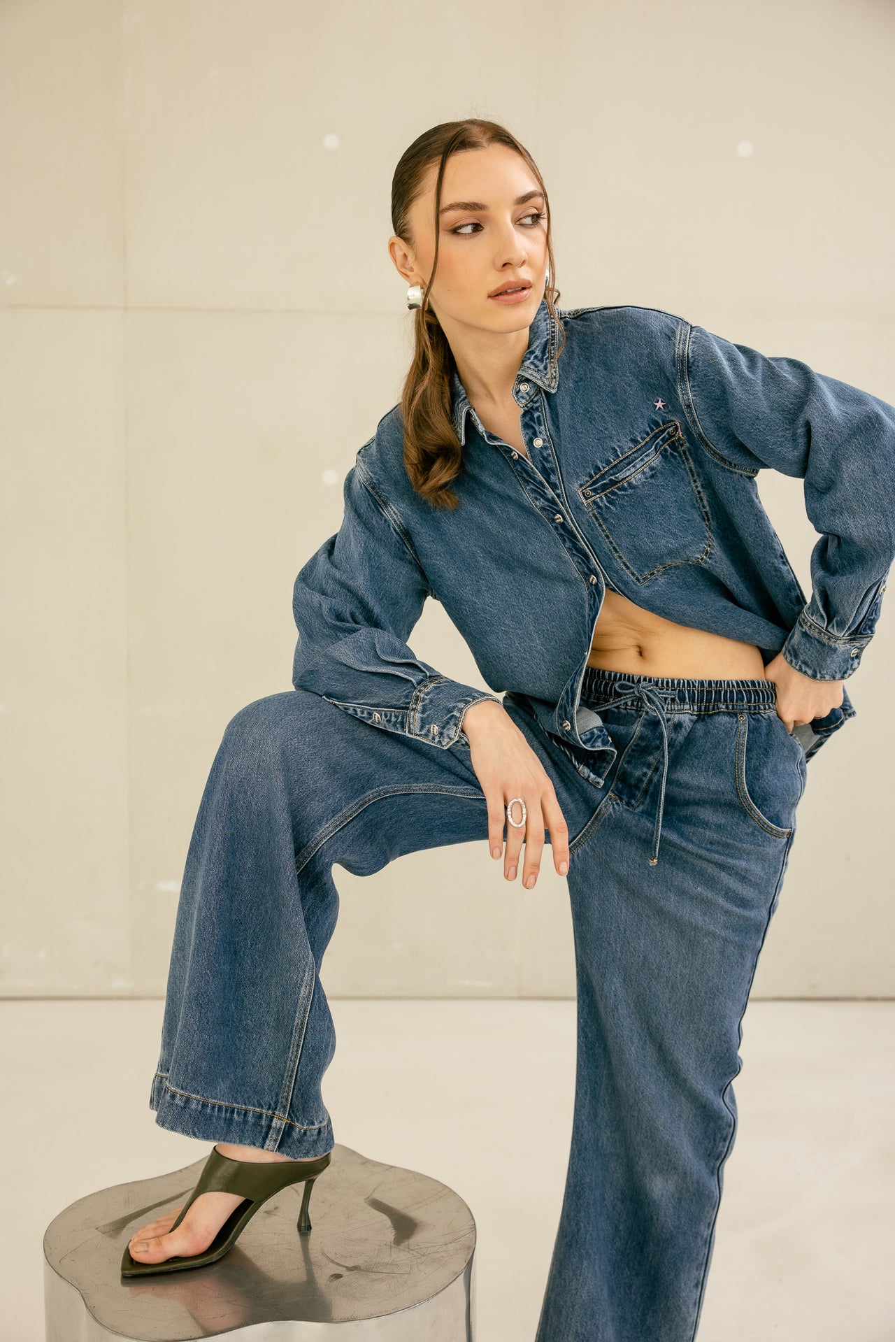 

Chemise ample Femme Chella Denim winner med | Freeman T. Porter