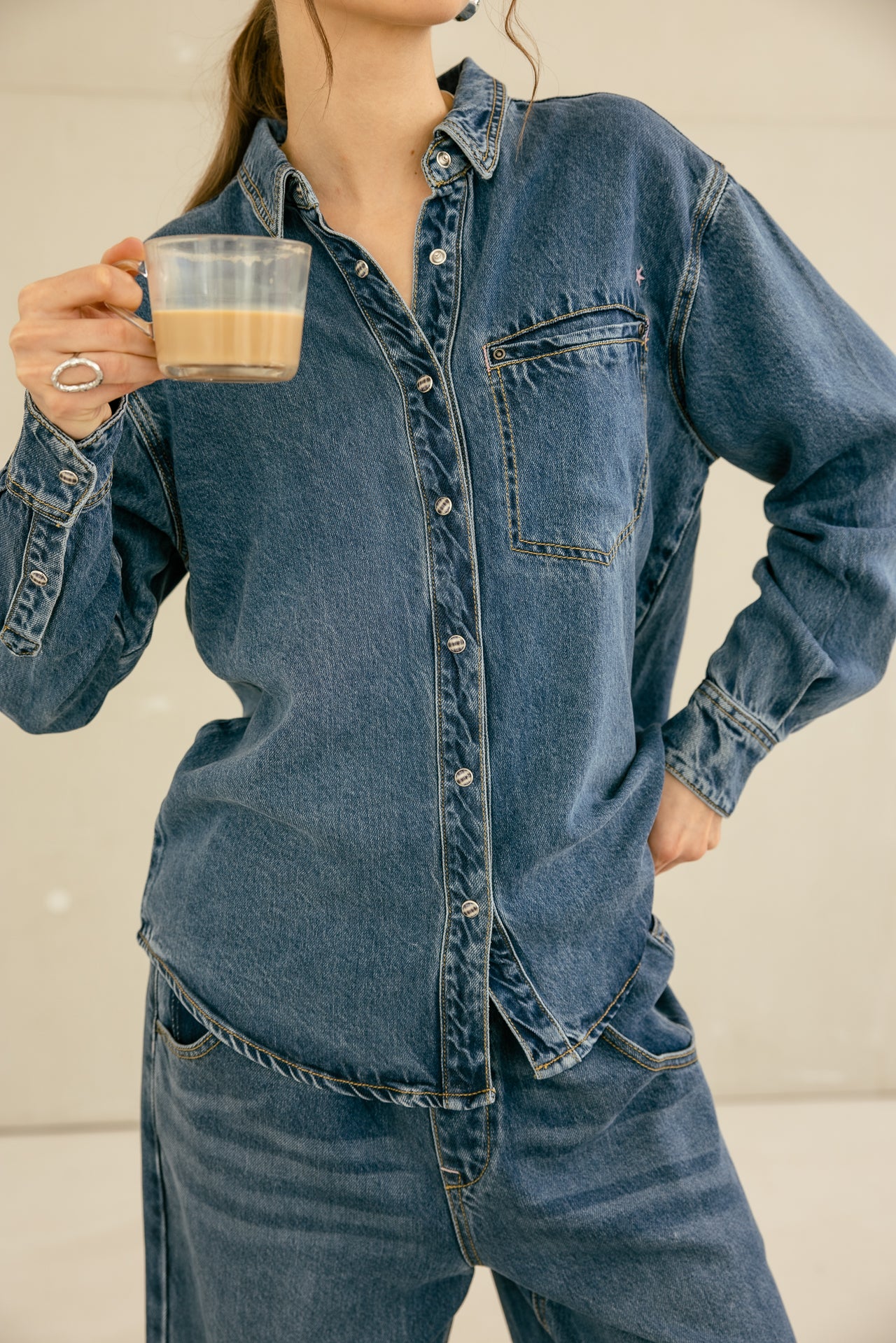 

Chemise ample Femme Chella Denim winner med | Freeman T. Porter