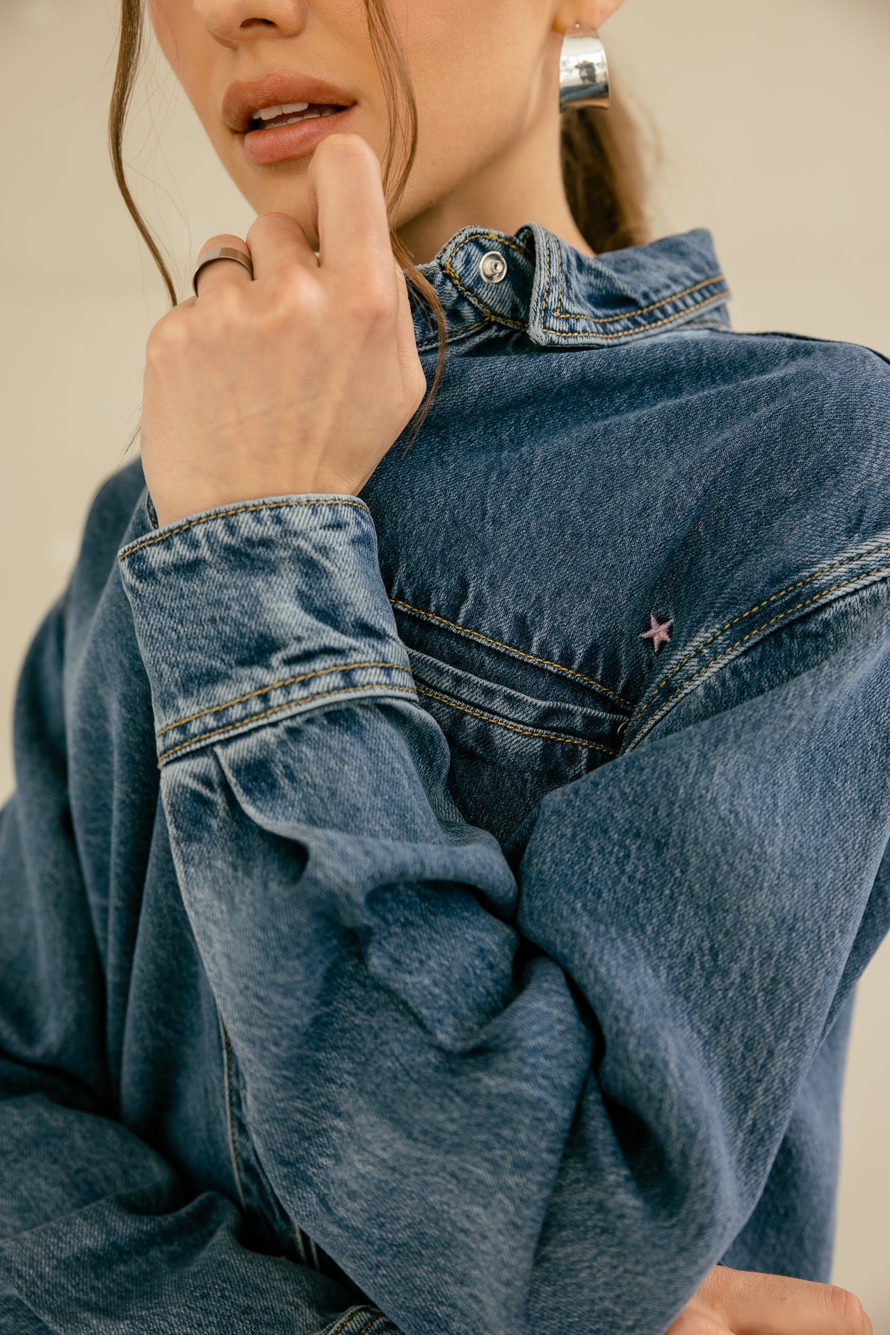 

Chemise ample Femme Chella Denim winner med | Freeman T. Porter