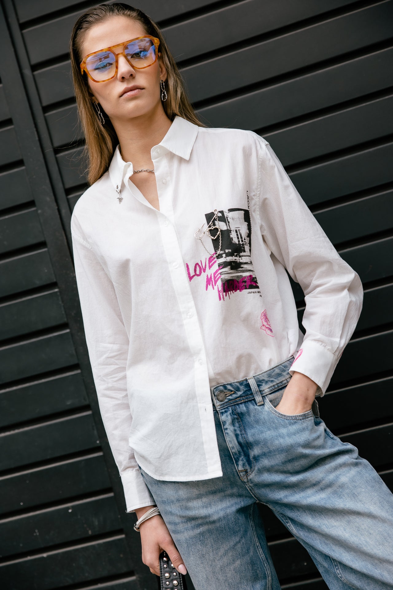   
            

Chemise boyfriend imprimée Femme Chella Street white | Freeman T. Porter
          