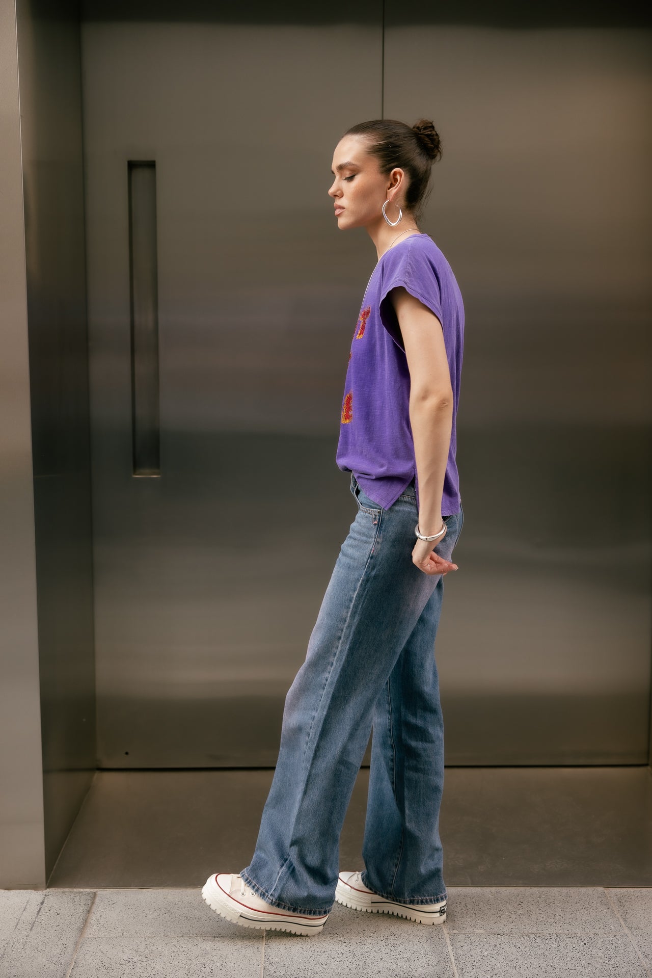 

T-shirt imprimé Femme Tarik Light purple | Freeman T. Porter