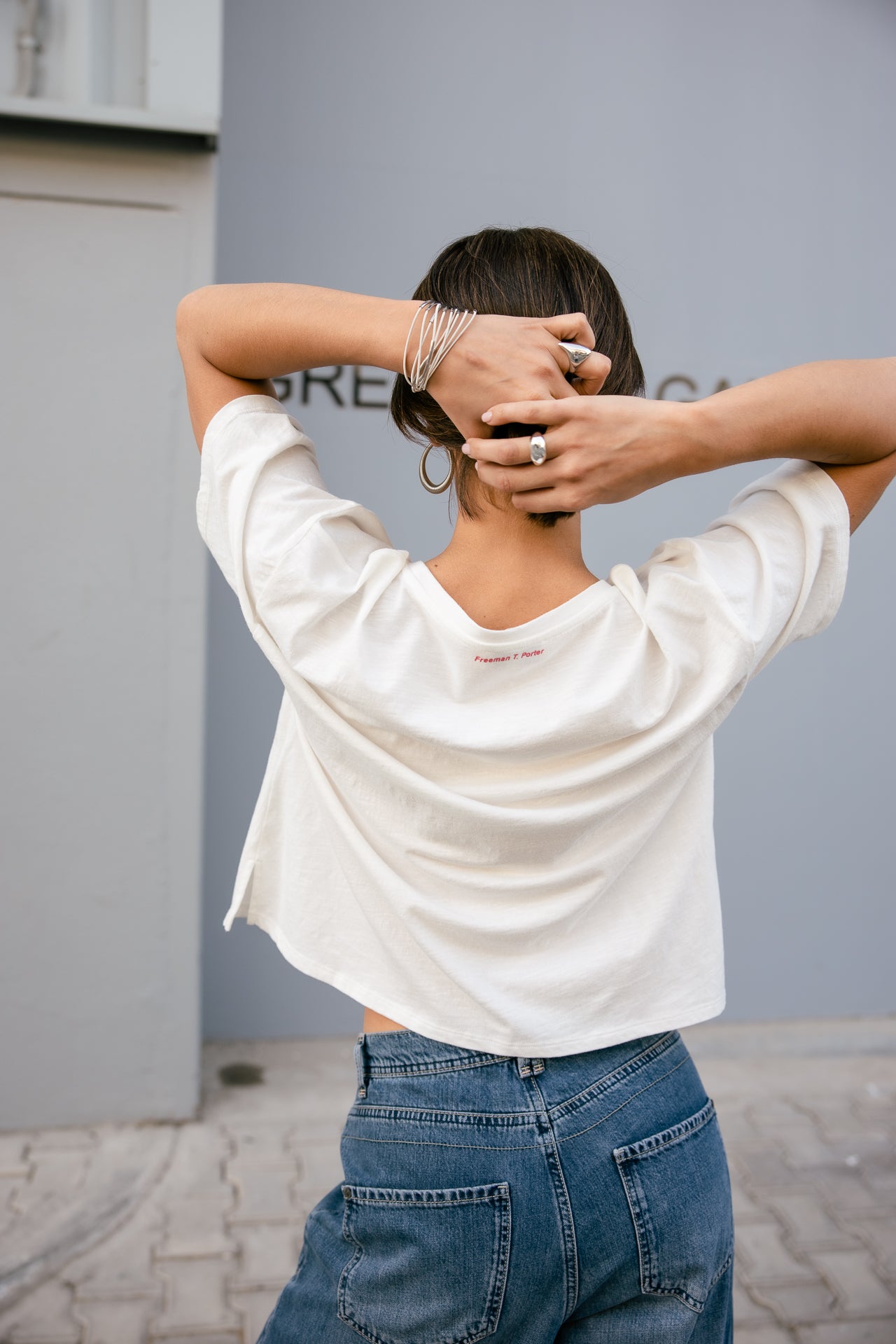 

T-shirt imprimé Femme Trade Konnichiwa white | Freeman T. Porter