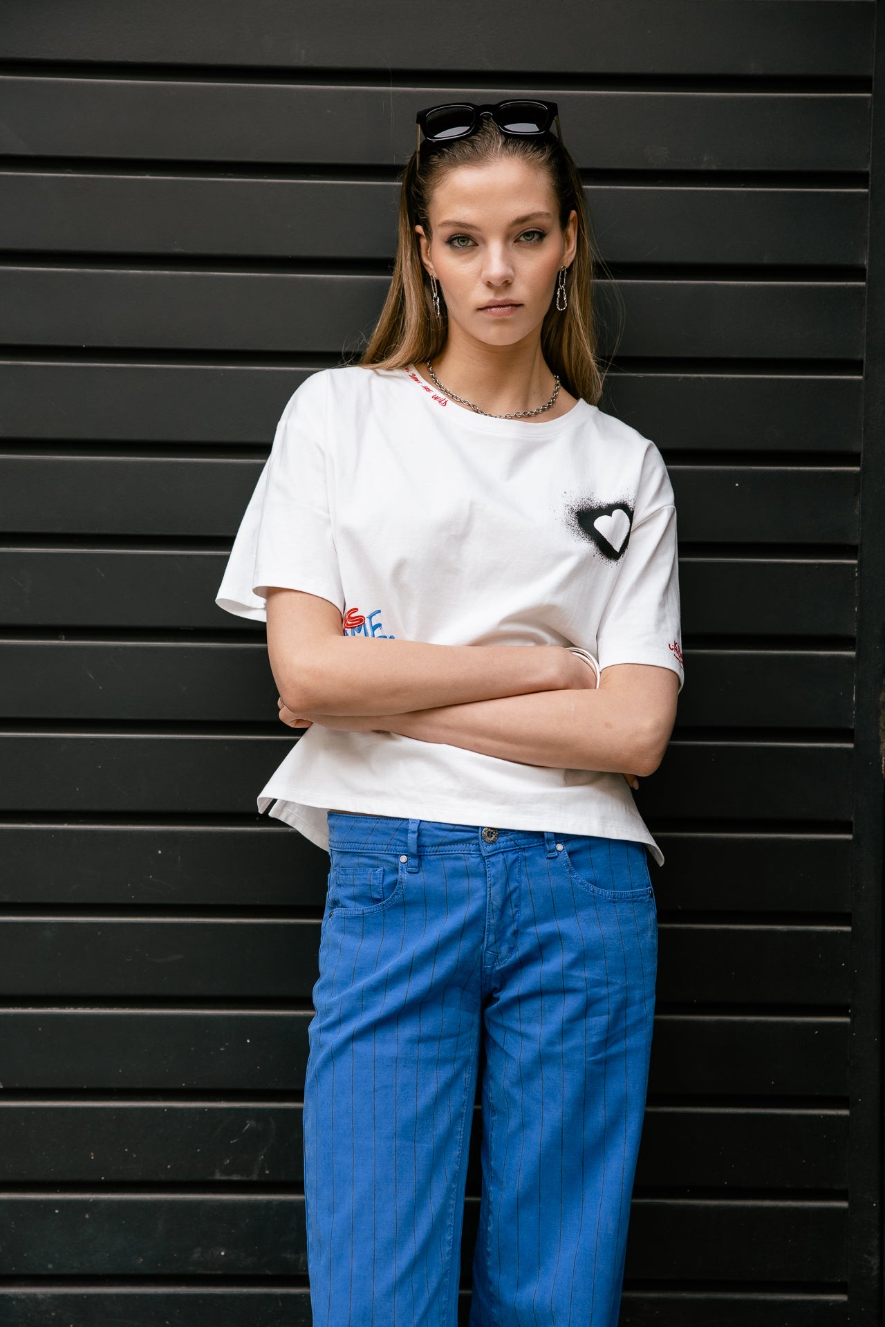 

T-shirt imprimé Femme Trade Street white | Freeman T. Porter