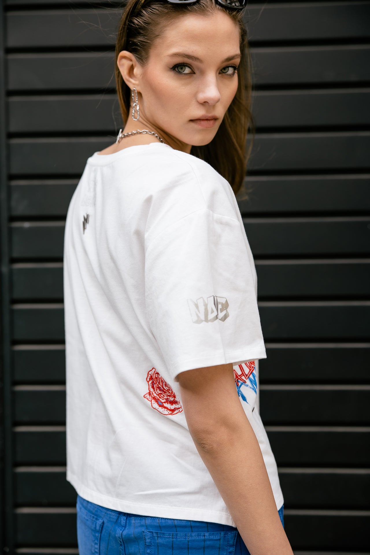 

T-shirt imprimé Femme Trade Street white | Freeman T. Porter