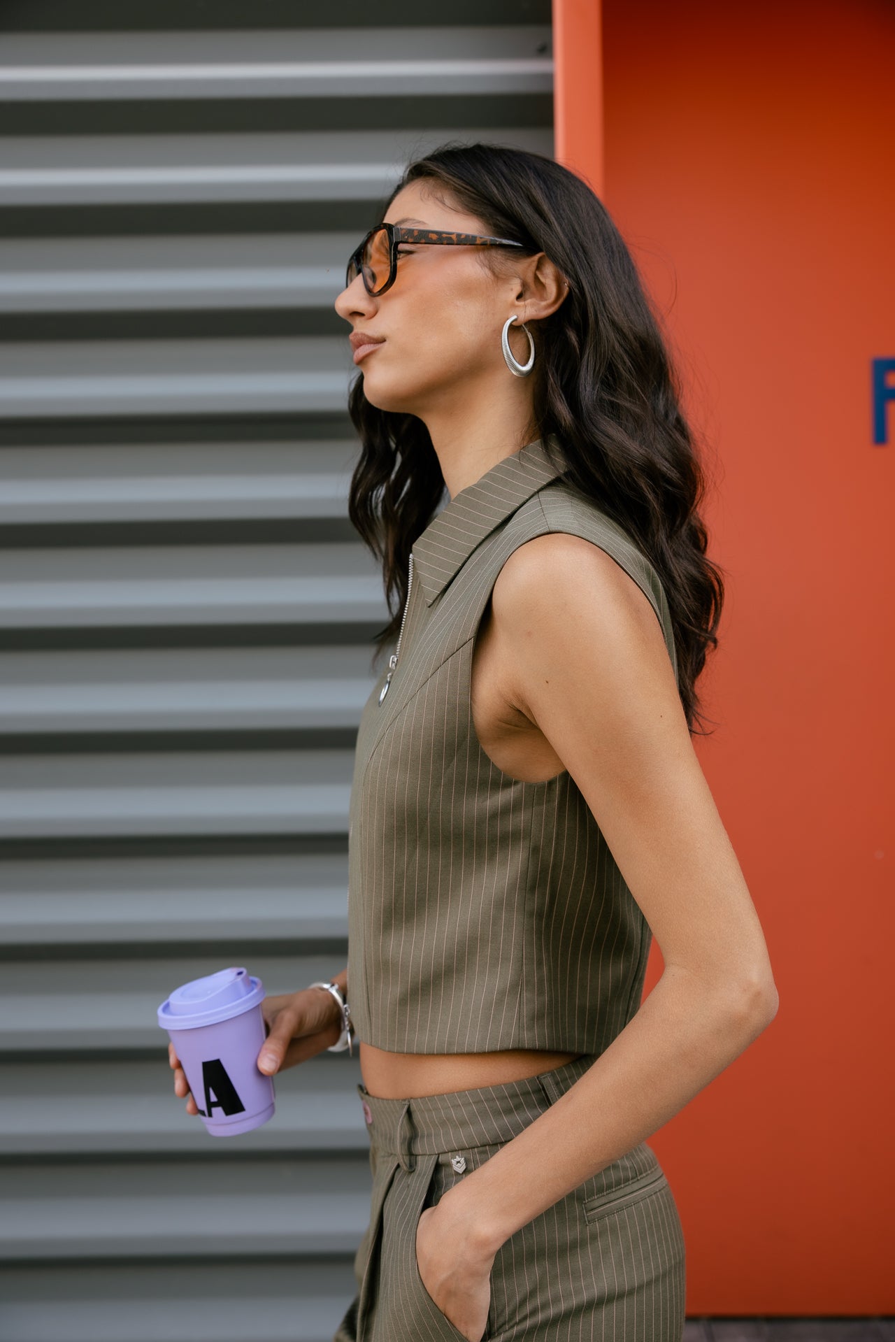 

Top con cremallera Mujer Marla Dragolo martini olive | Freeman T. Porter