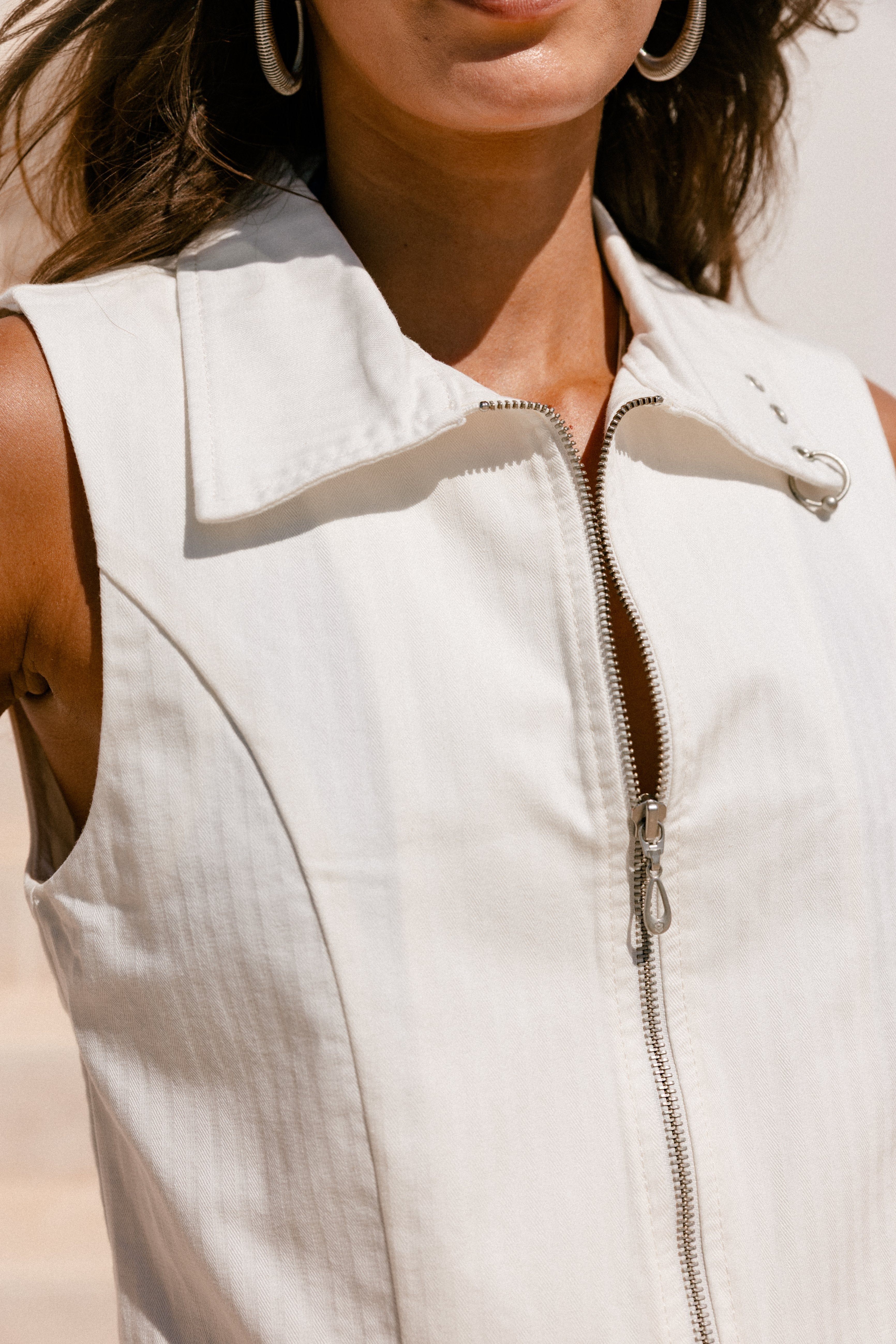 
              

Gesteppter Zip-Top Damen Marla Yolo bright white | Freeman T. Porter
            