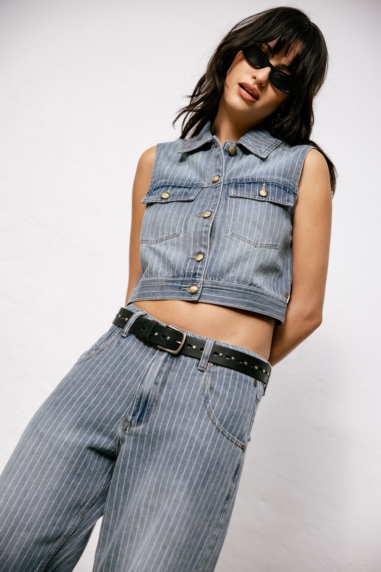 

Top court sans manche Femme Meira Denim jerez | Freeman T. Porter