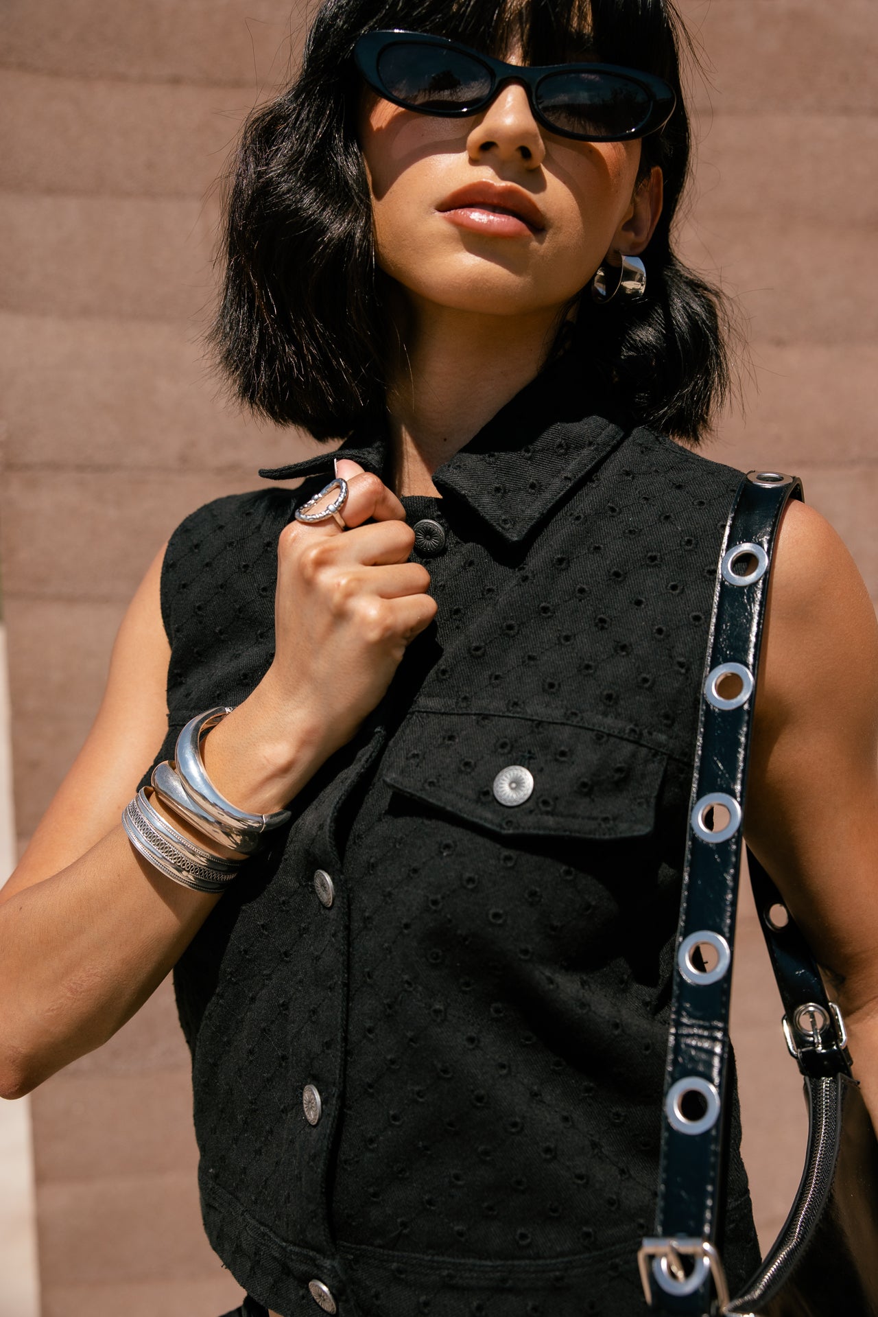 

Top court sans manche Femme Meira Beatnik black | Freeman T. Porter