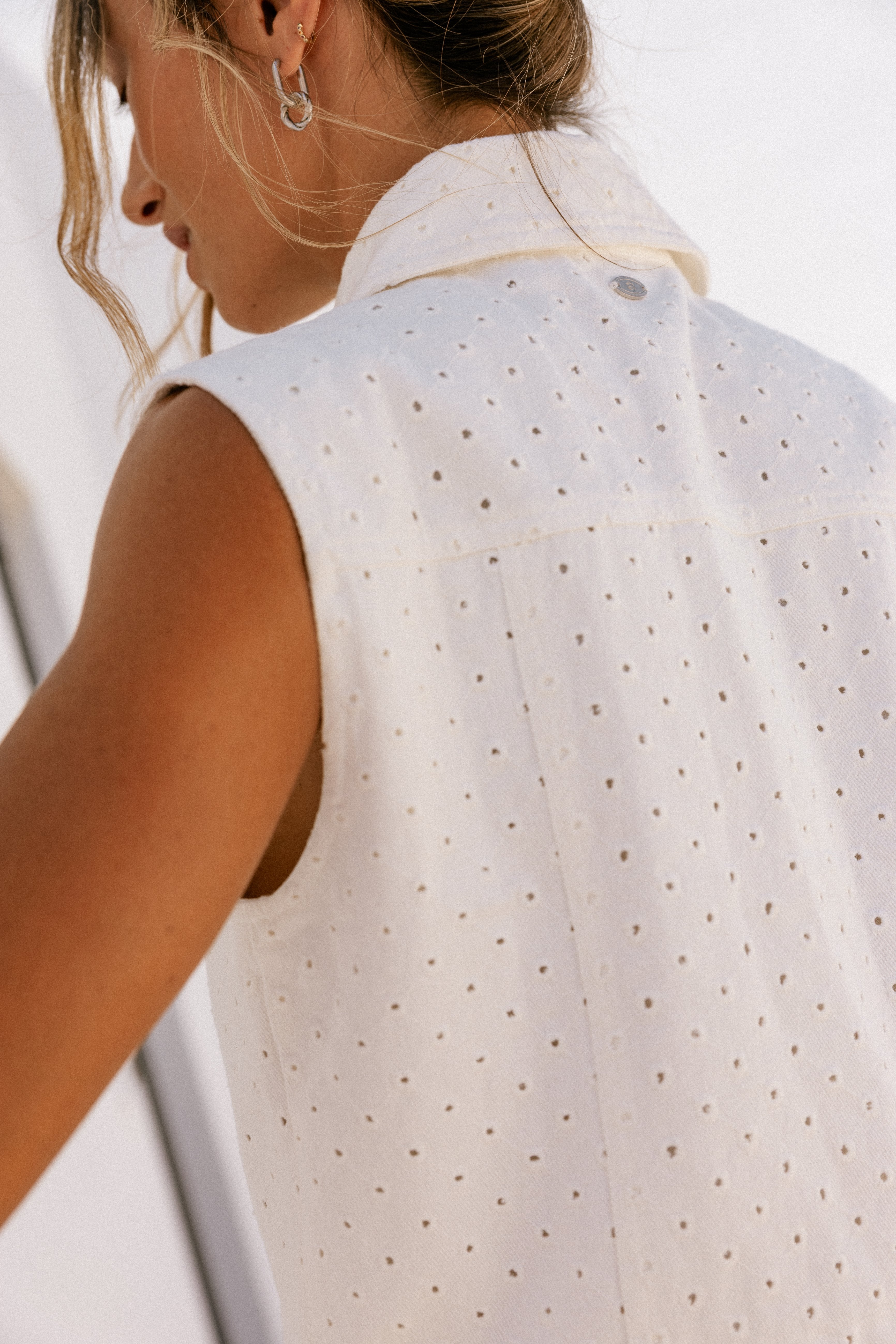 

Sleeveless cropped top Women Meira Beatnik bright white | Freeman T. Porter
