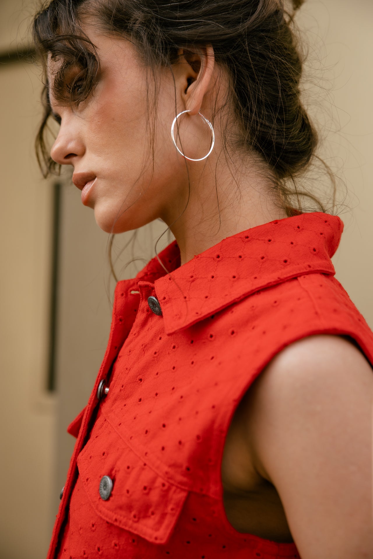 

Top court sans manche Femme Meira Beatnik fiery red | Freeman T. Porter