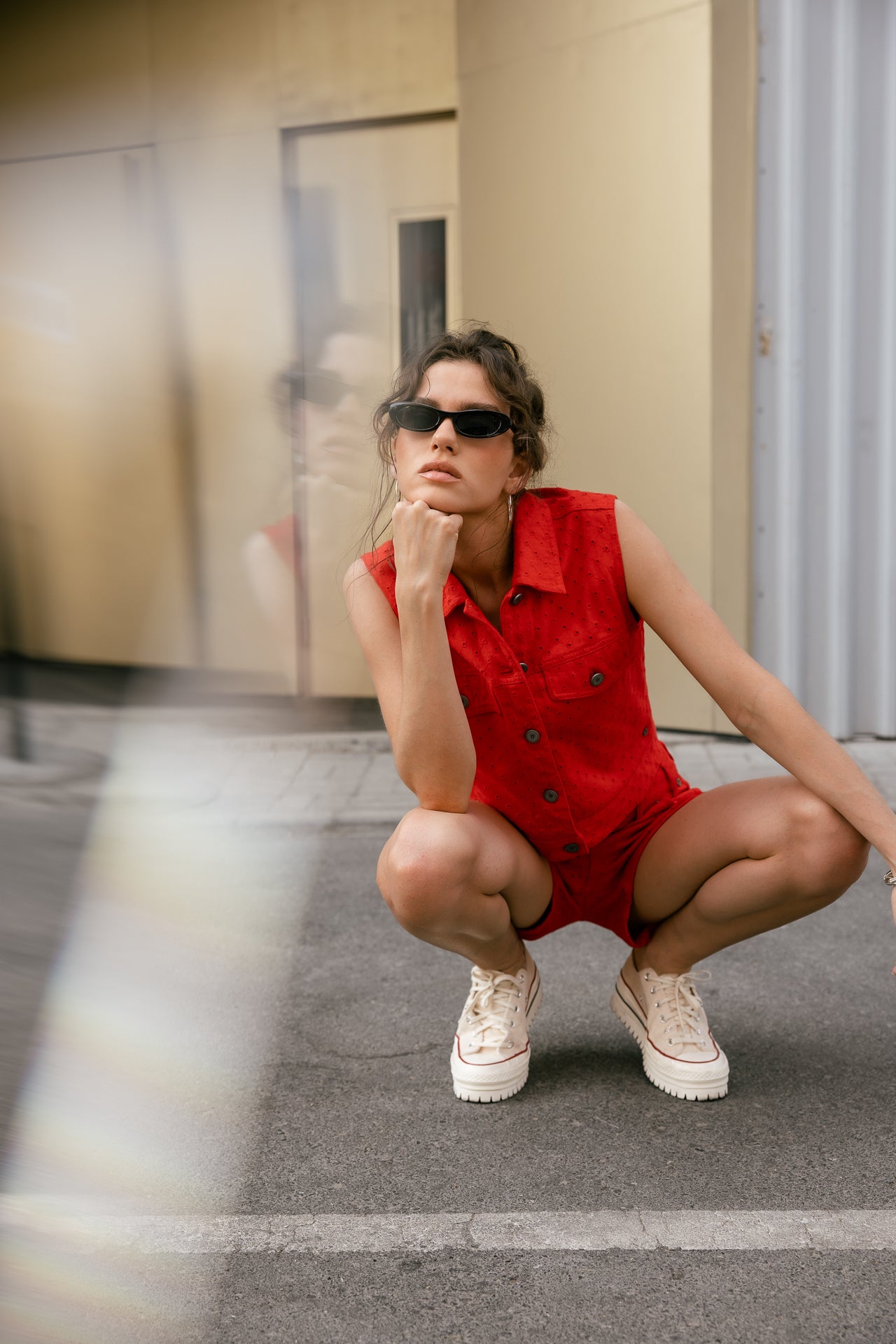 

Top court sans manche Femme Meira Beatnik fiery red | Freeman T. Porter